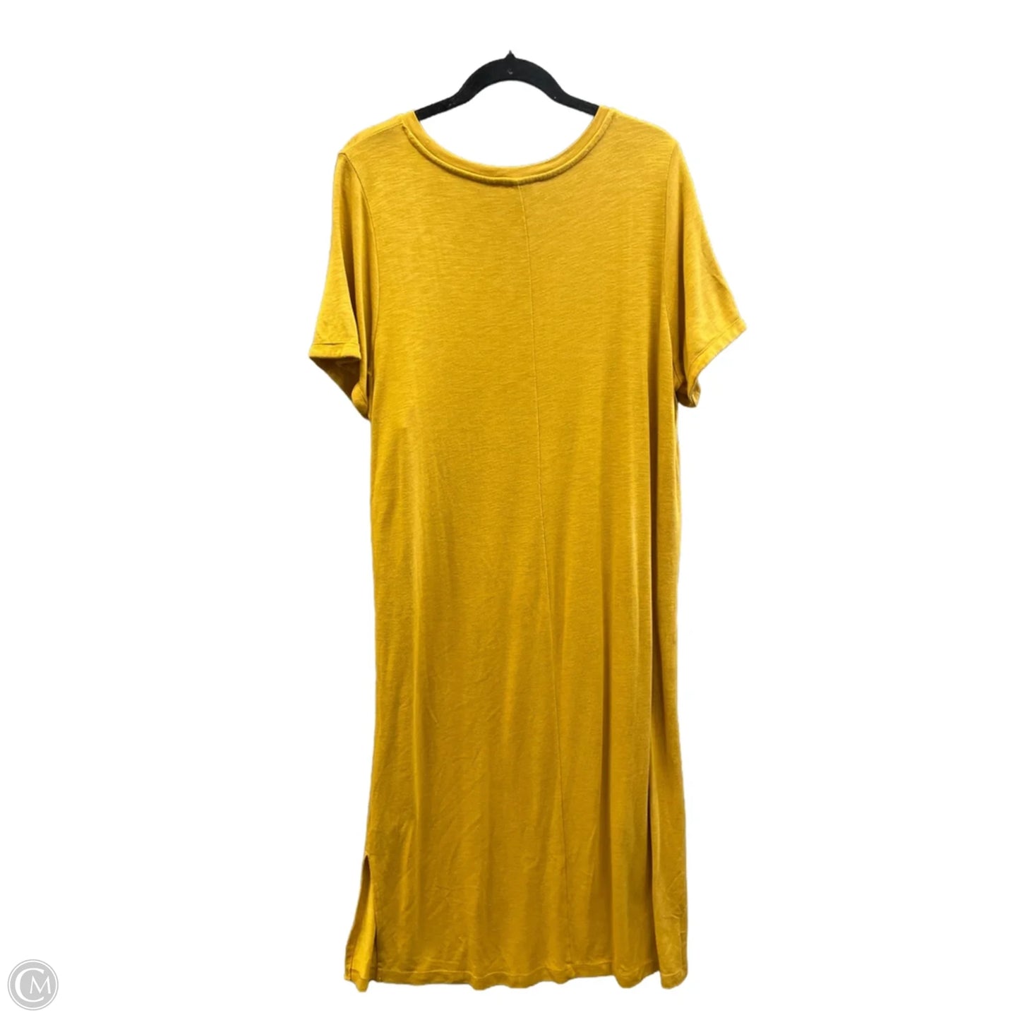Dress Casual Midi By Jessica Simpson In Yellow, Size: Xxl