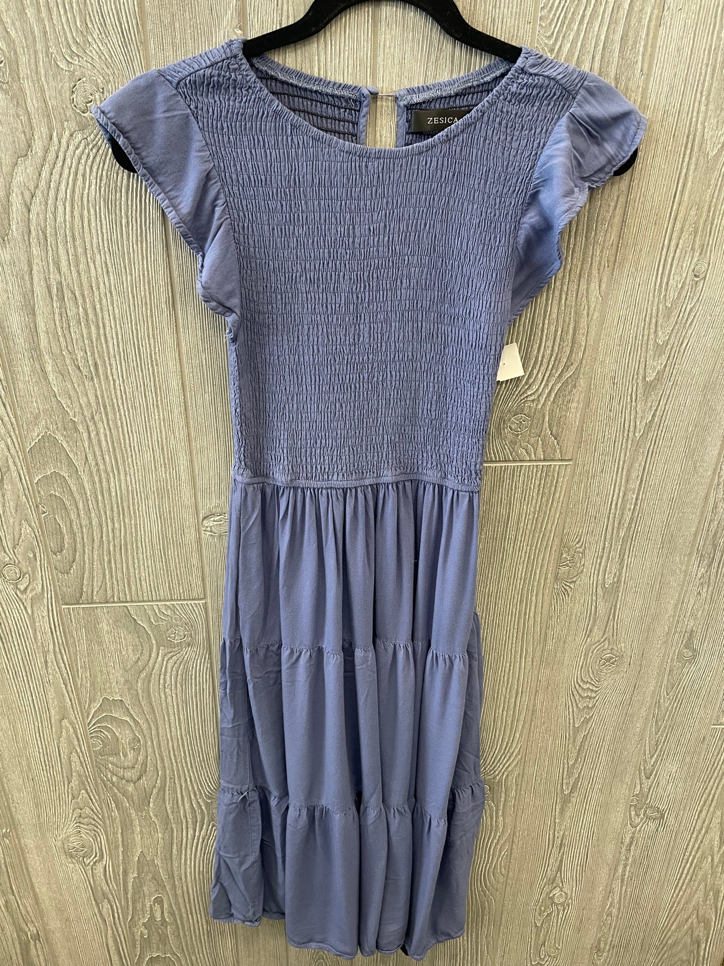 Blue Dress Casual Midi Clothes Mentor, Size Xs
