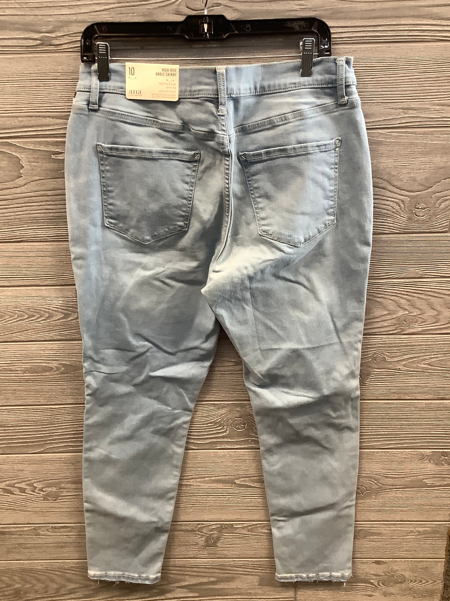 Jeans Cropped By Ana In Blue Denim, Size: 10