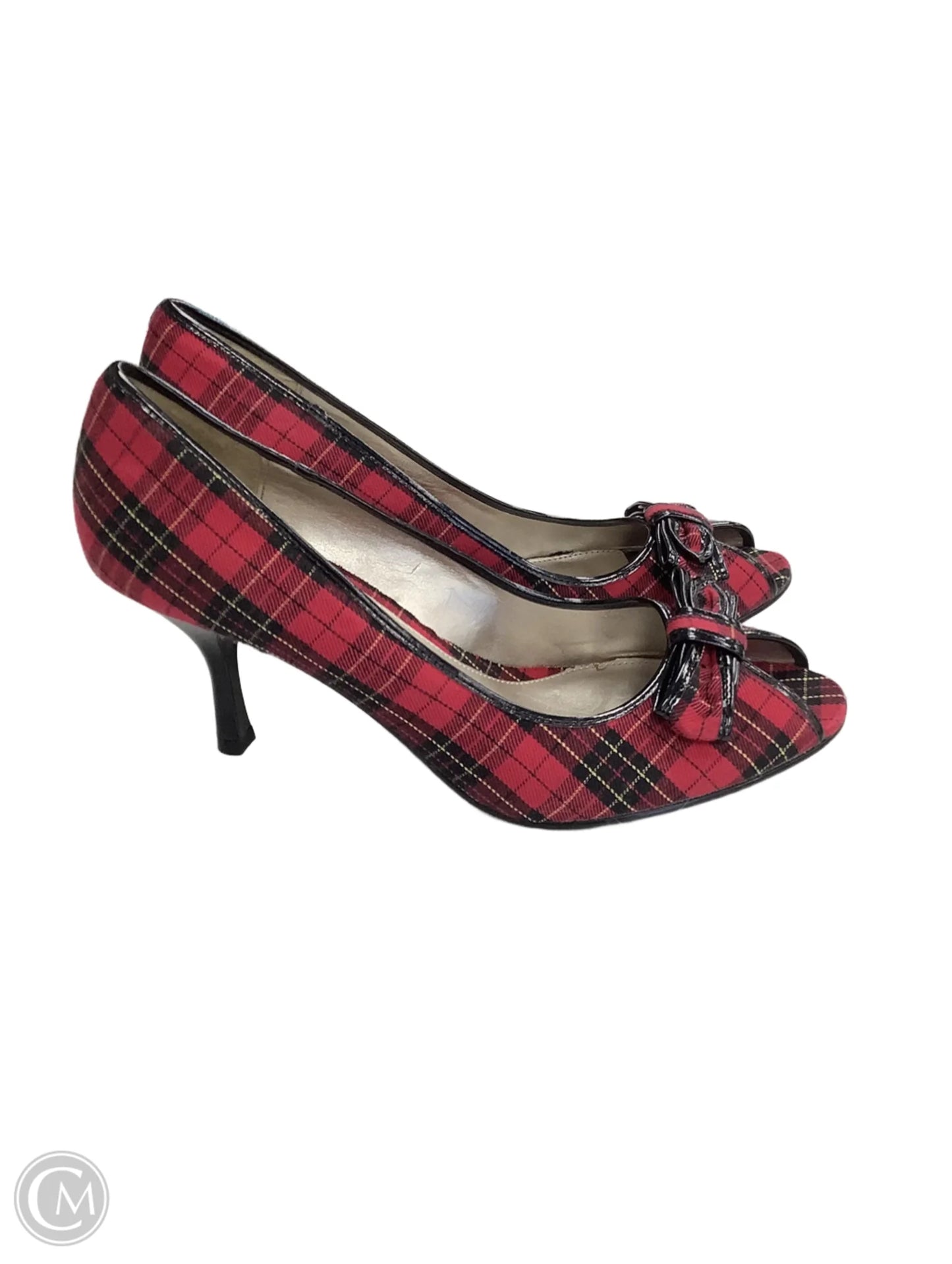 Sandals Heels Stiletto By Diba In Red, Size: 10