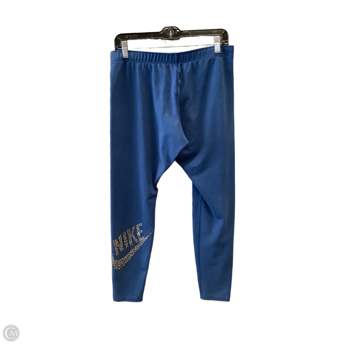 Athletic Leggings By Nike Apparel In Blue, Size: Xl