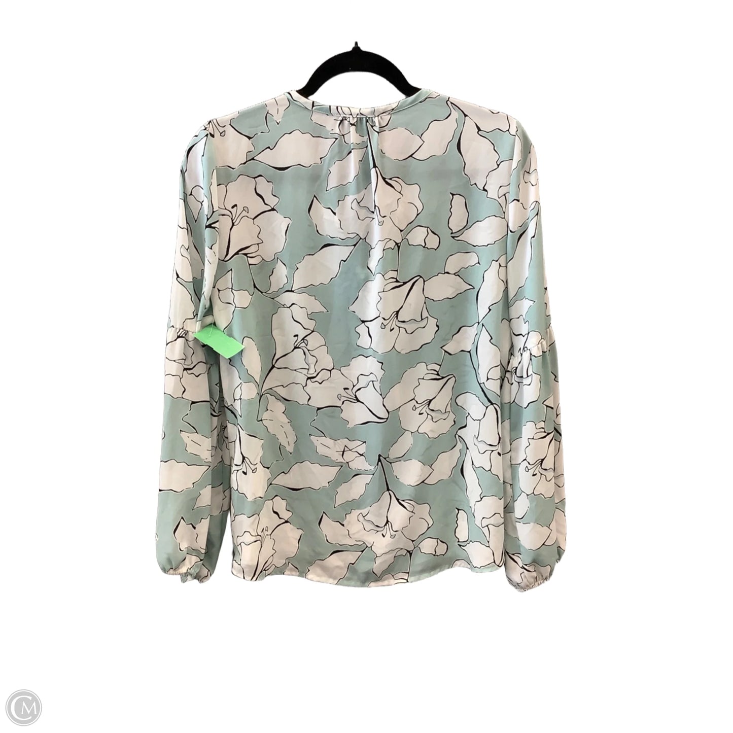 Blouse Designer By Karl Lagerfeld In Blue, Size: Xs