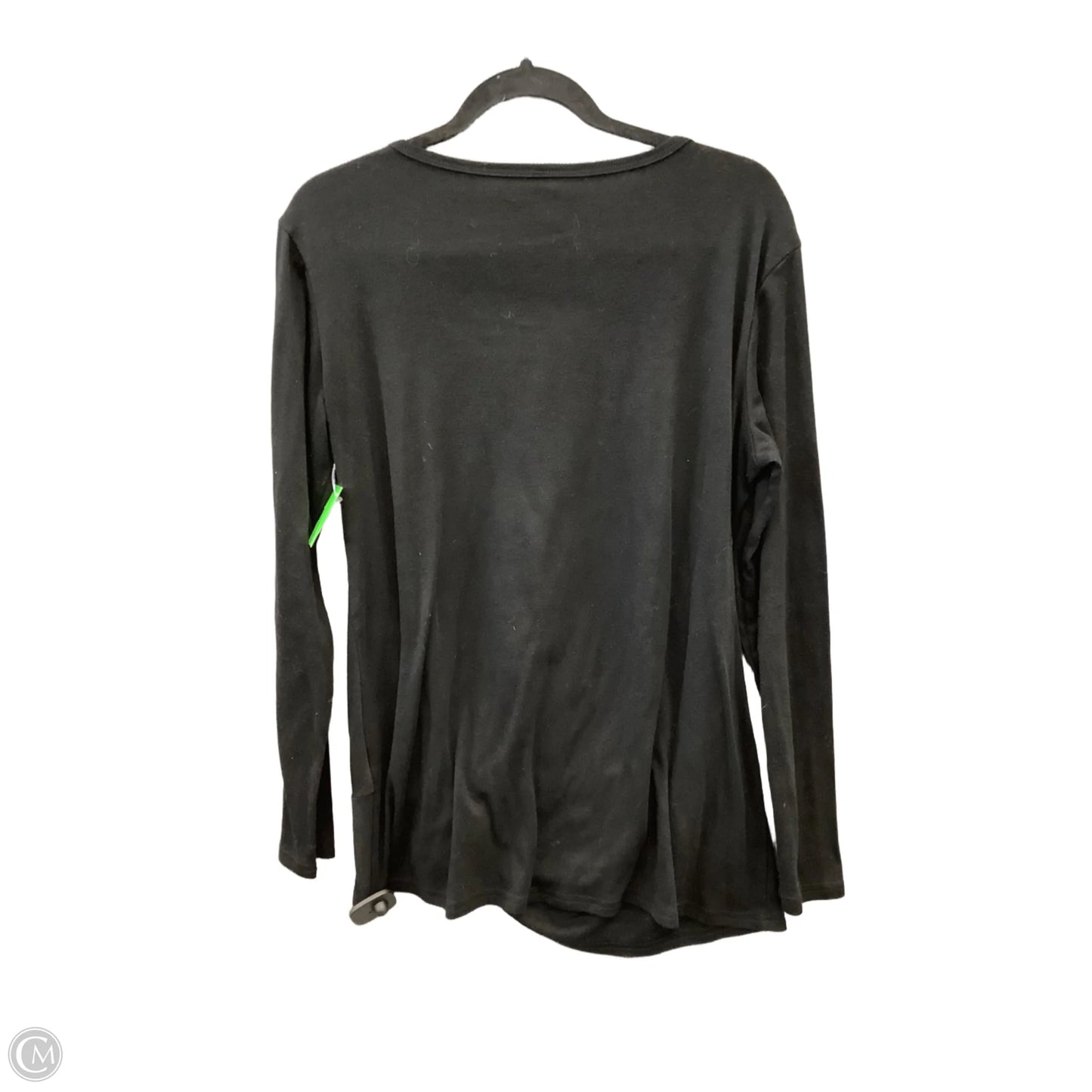 Top Long Sleeve By Clothes Mentor In Black, Size: L