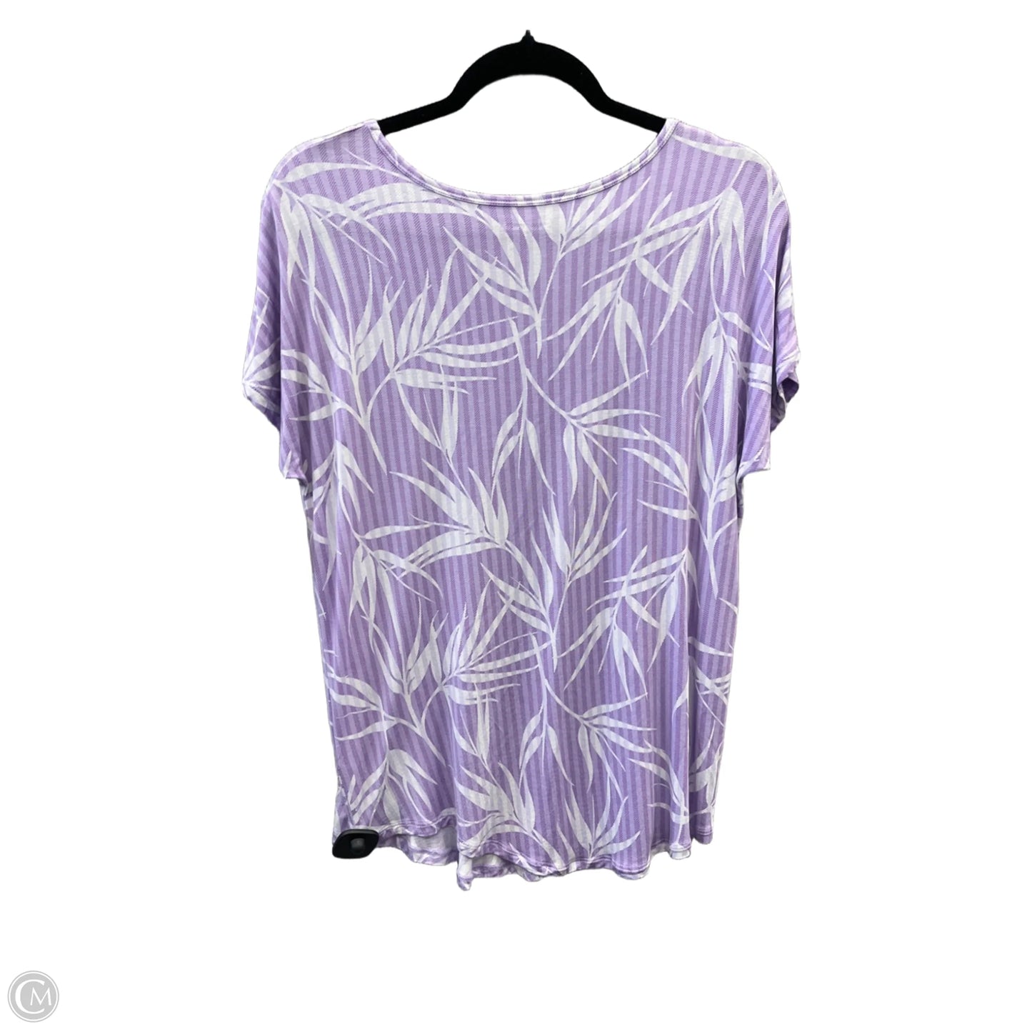 Top Short Sleeve By Lands End In Purple, Size: S