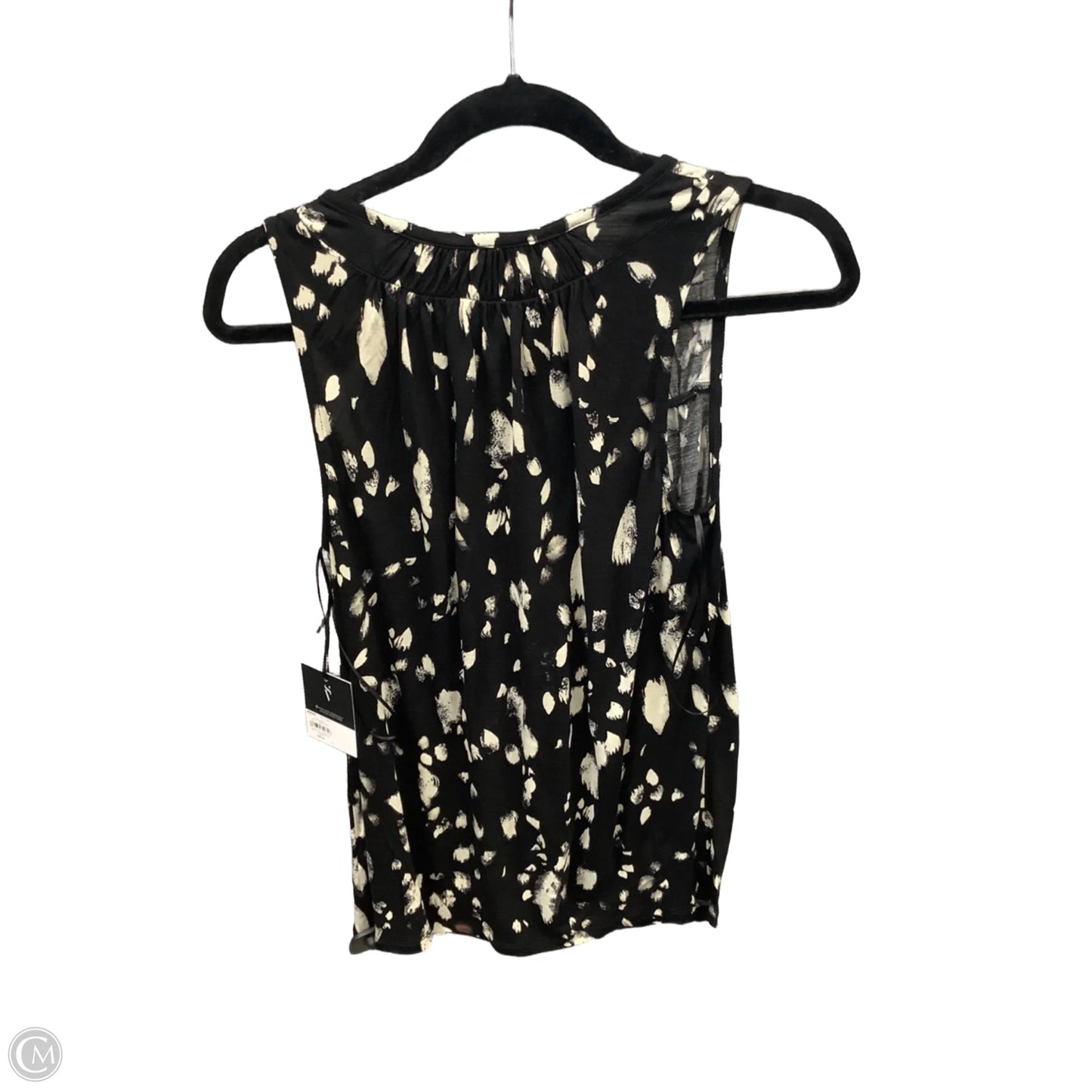 Top Sleeveless By Simply Vera In Black, Size: Xs
