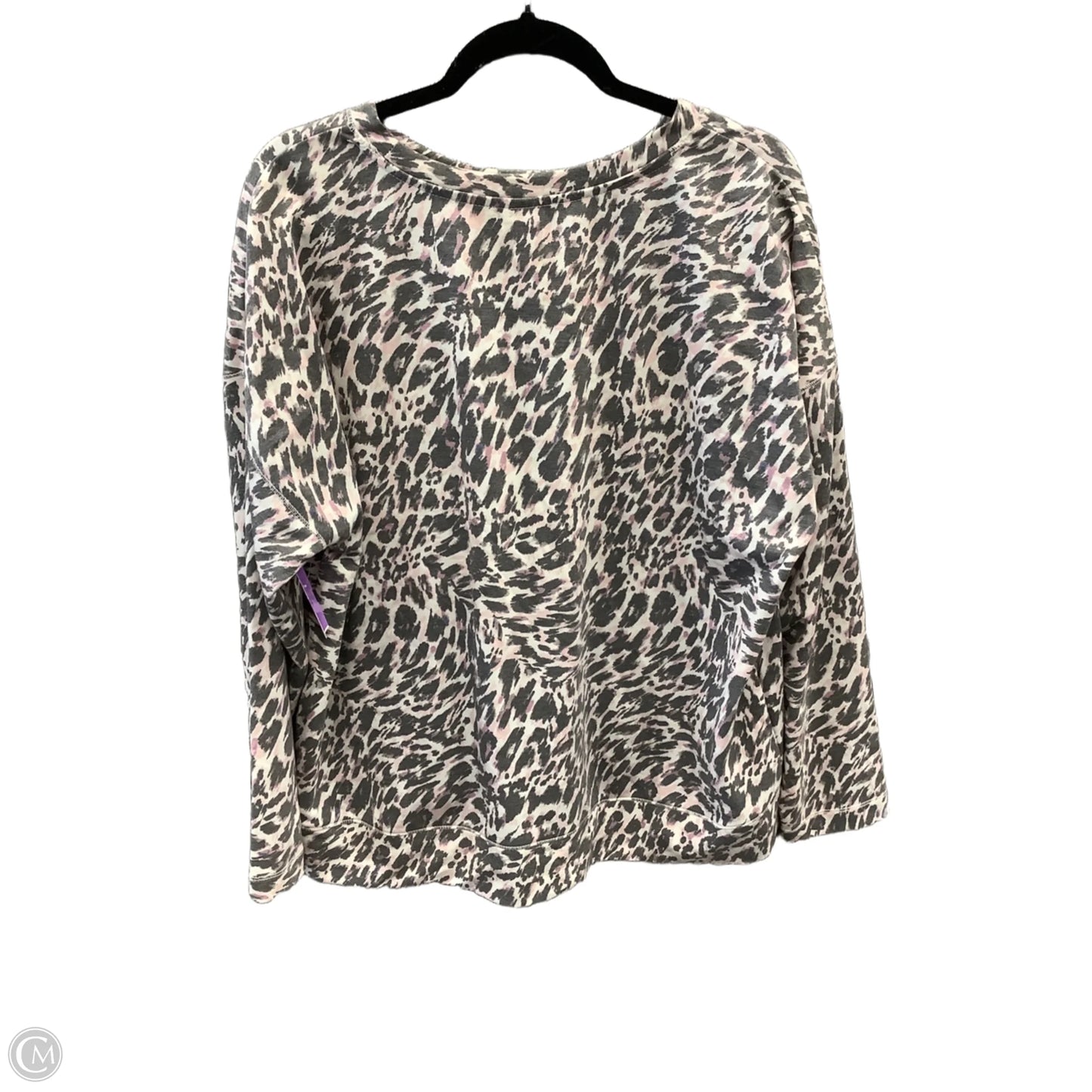 Athletic Top Long Sleeve Crewneck By Avia In Grey, Size: Xxl