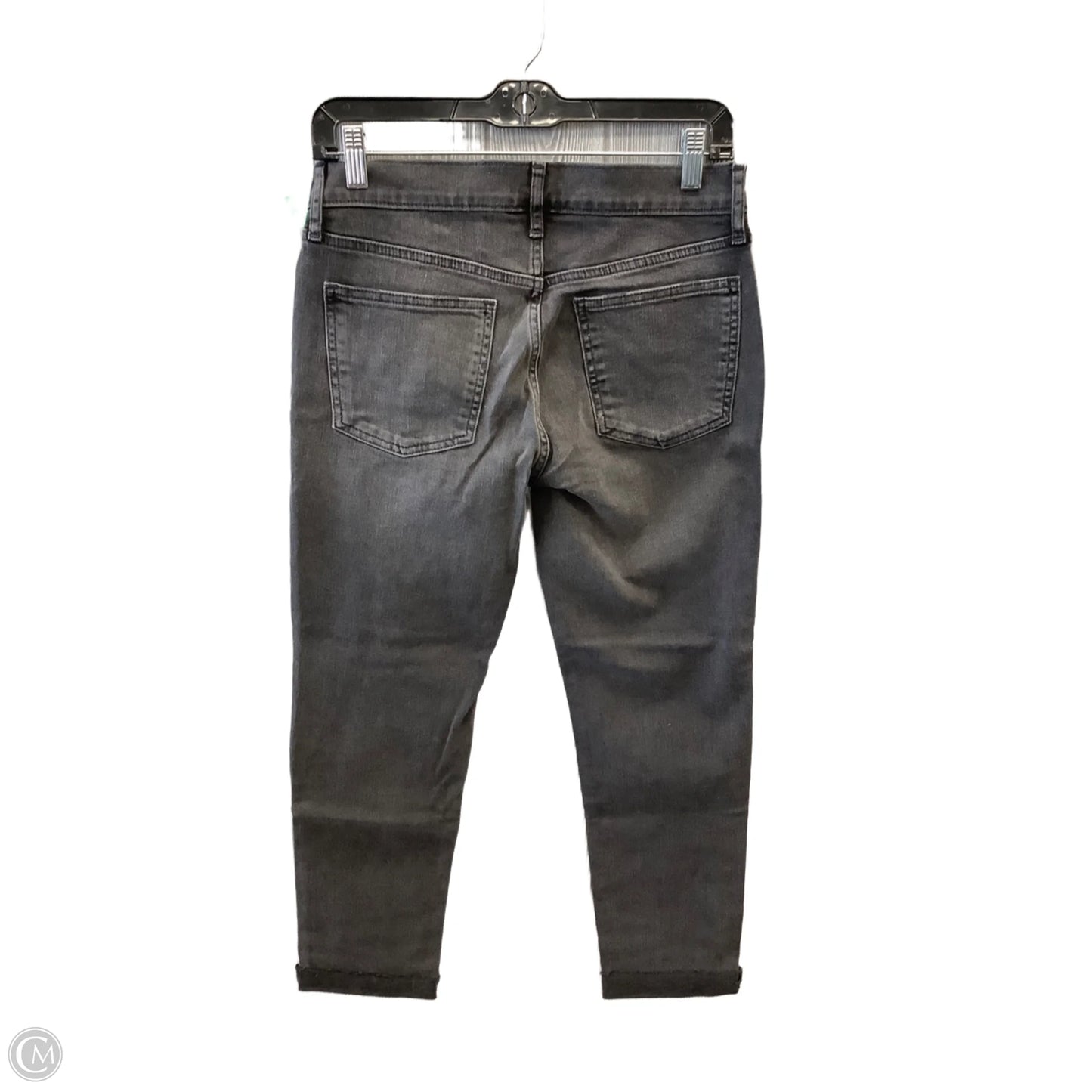 Jeans Cropped By Gap In Black Denim, Size: 2