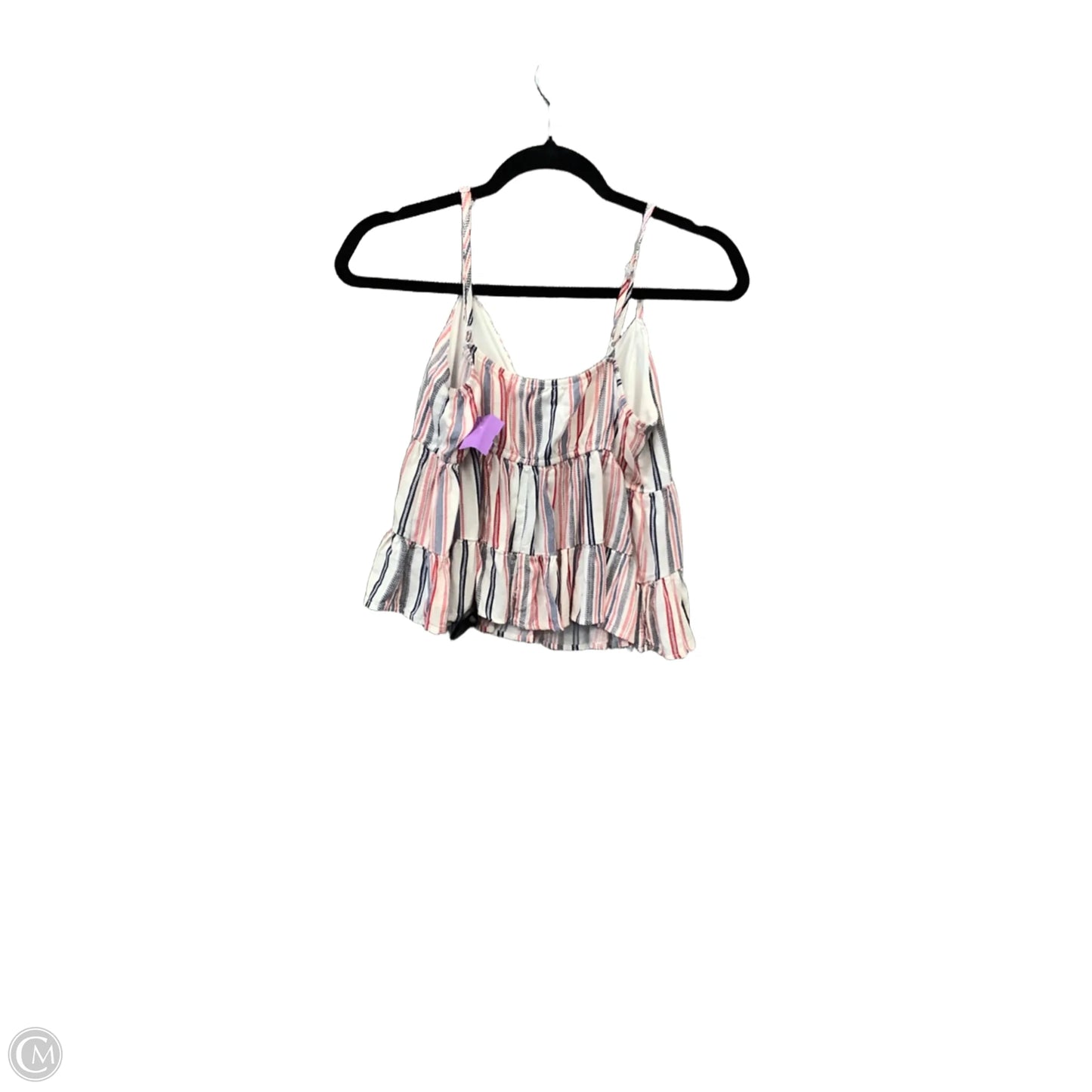 Top Sleeveless By Mi Ami In Blue & Red & White, Size: S