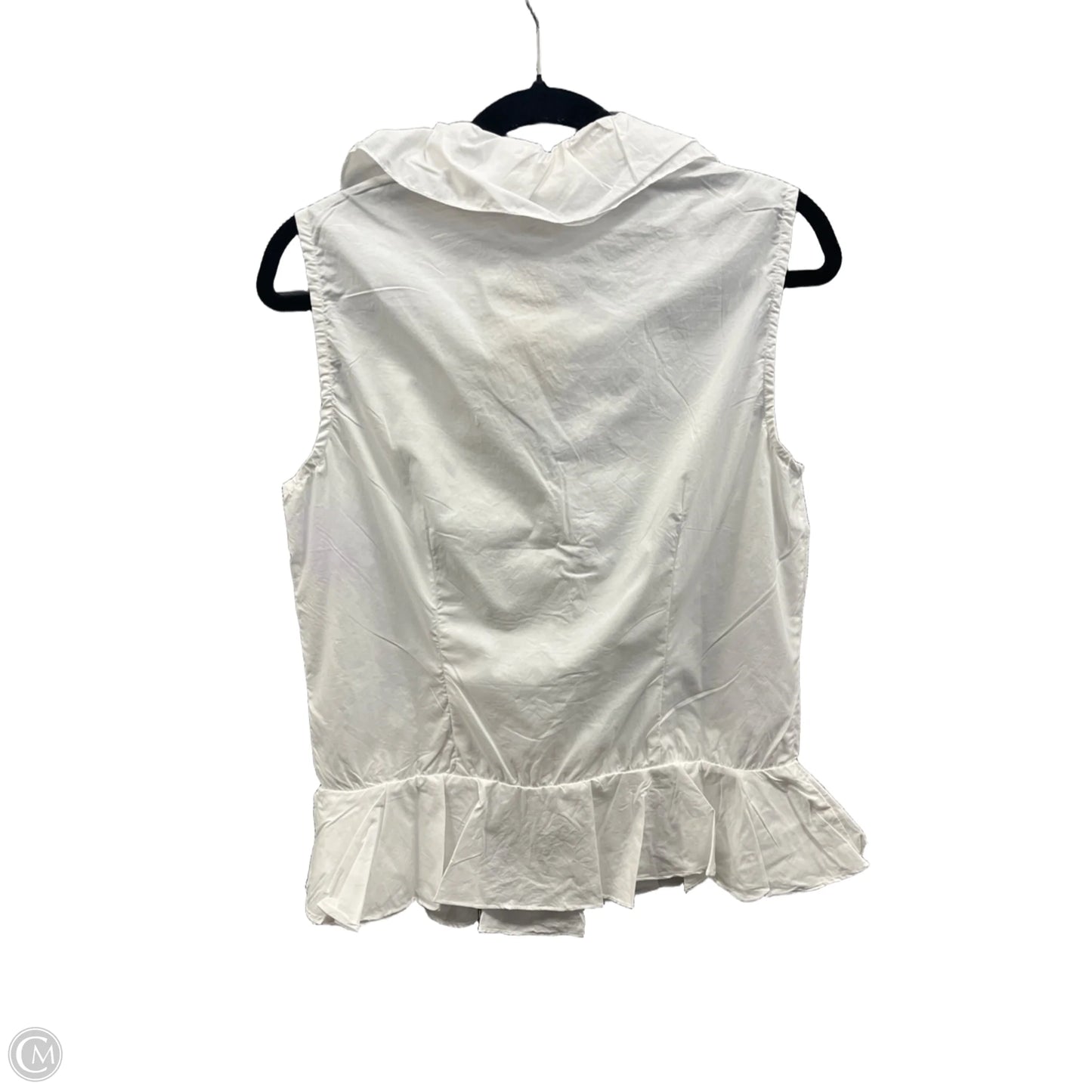 Blouse Sleeveless By Clothes Mentor In White, Size: L