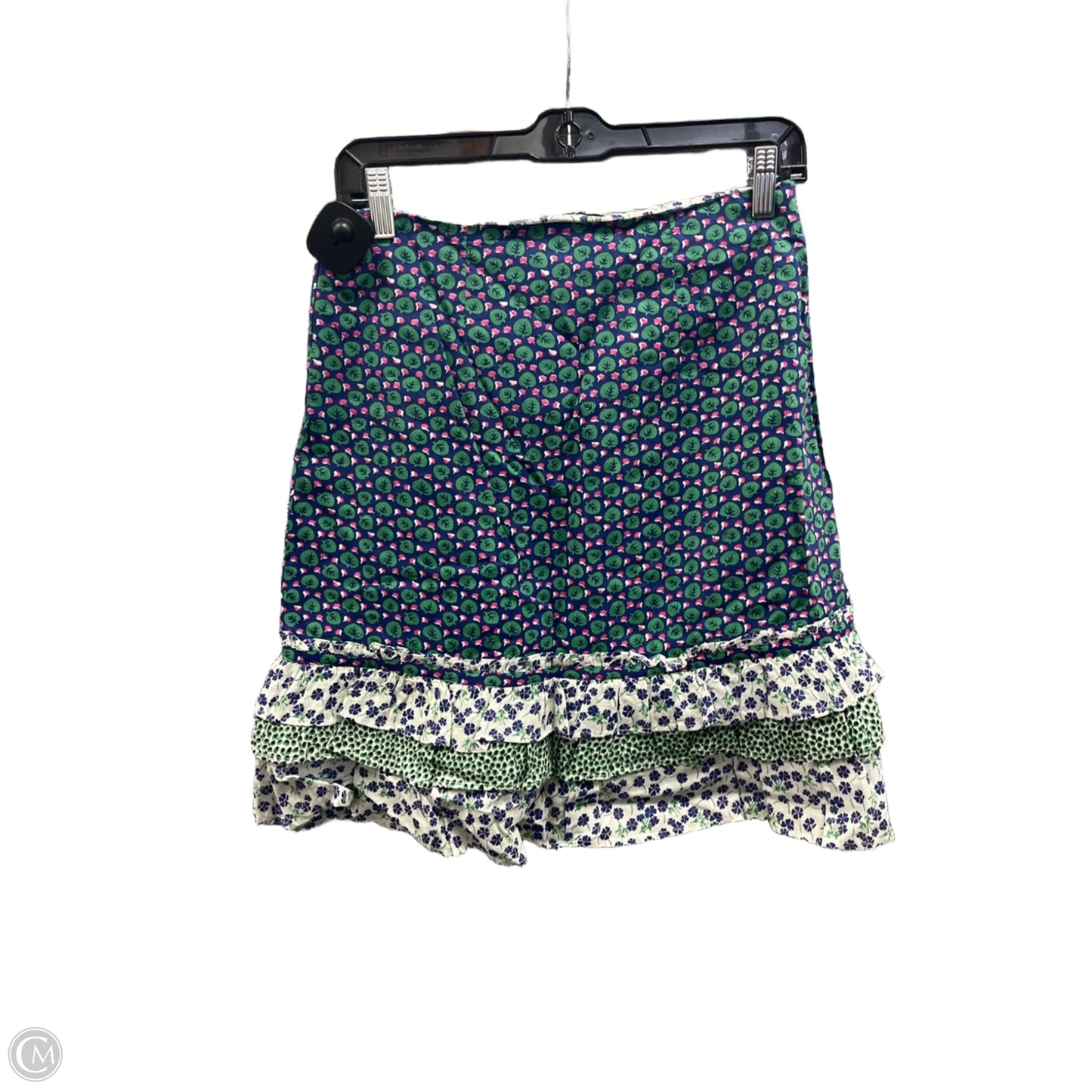 Skirt Mini & Short By Clothes Mentor In Blue & Green, Size: 4