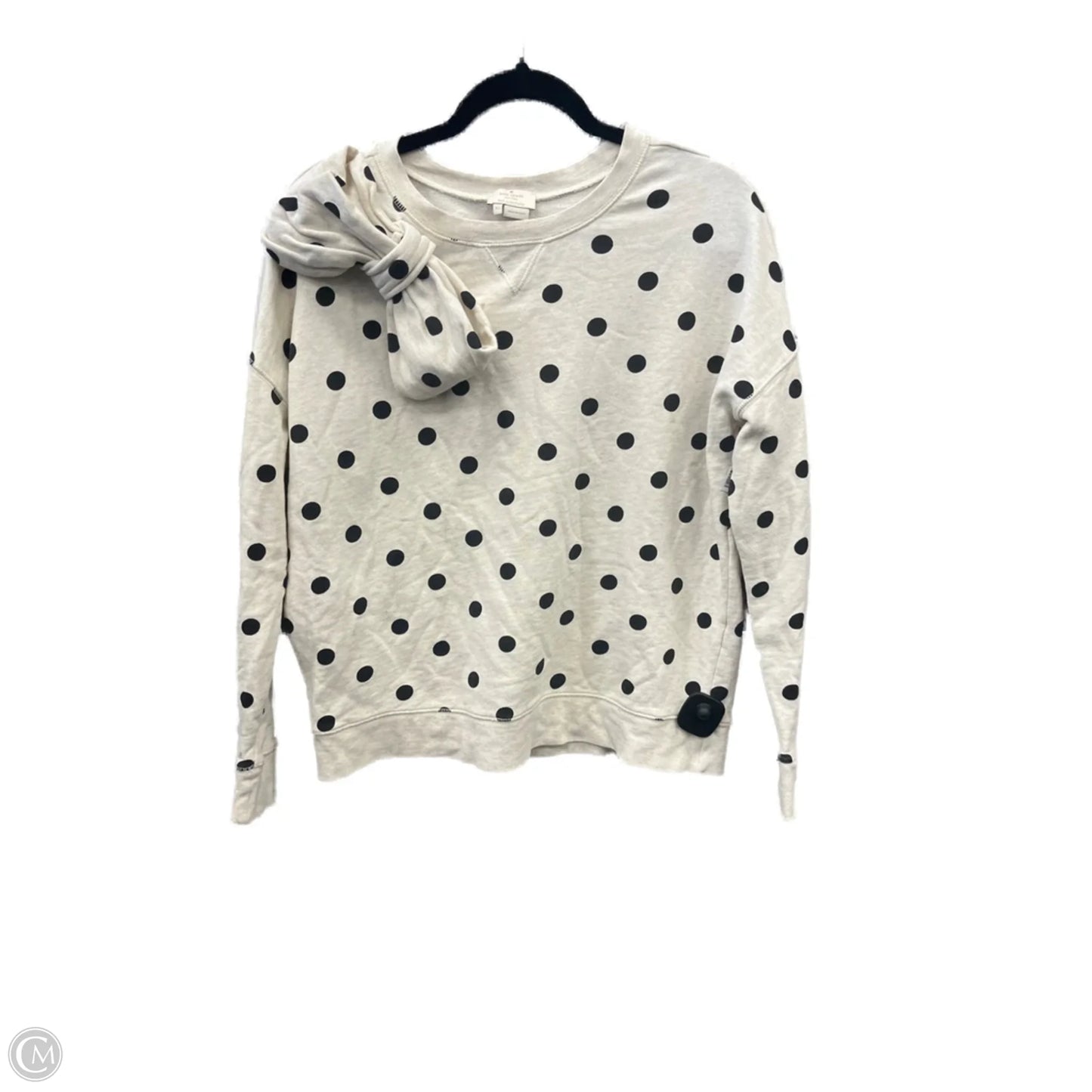 Sweatshirt Designer By Kate Spade In Polkadot Pattern, Size: Xs
