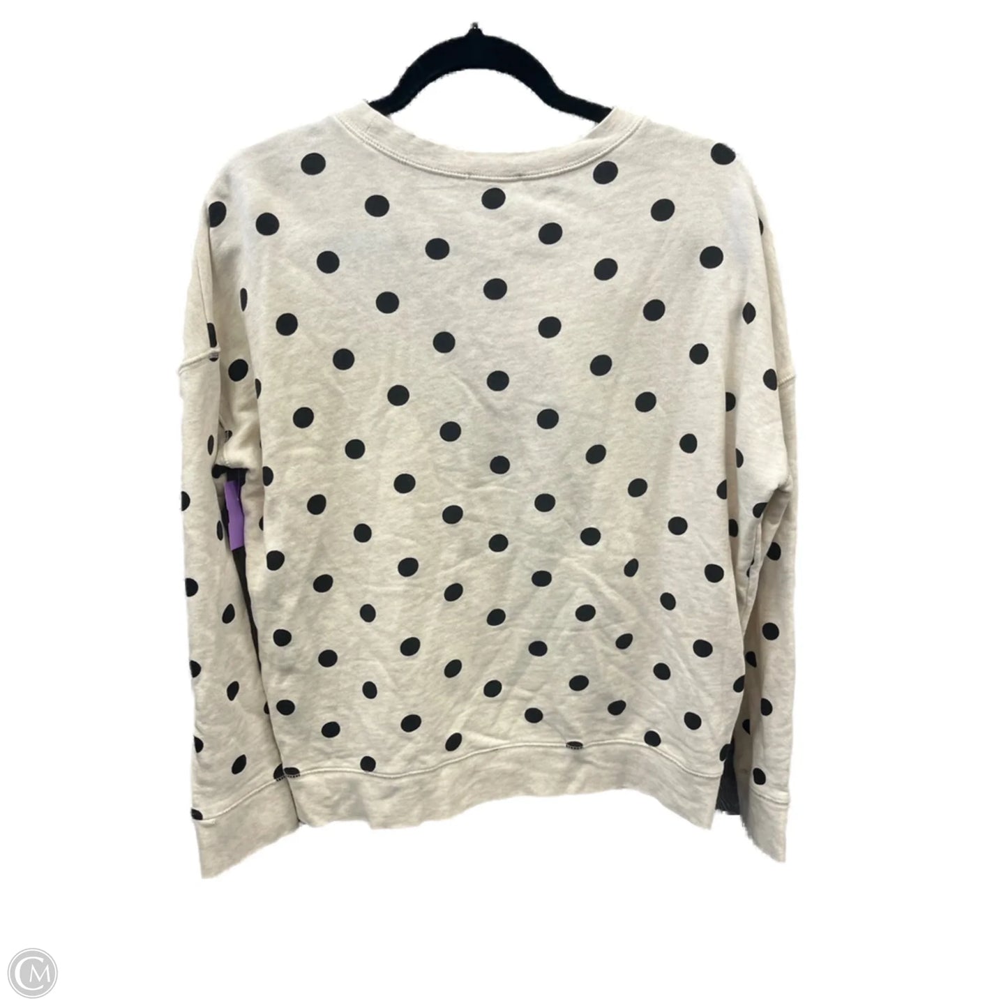 Sweatshirt Designer By Kate Spade In Polkadot Pattern, Size: Xs