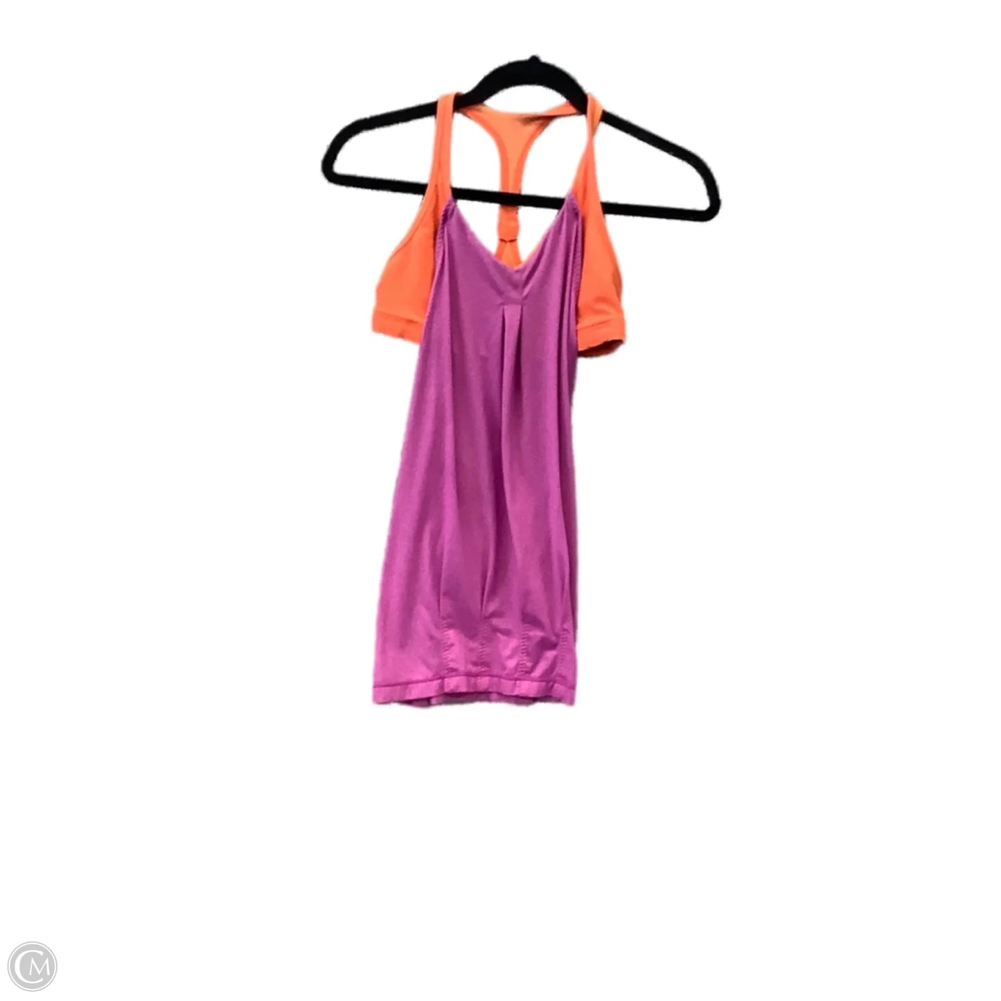 Athletic Tank Top By Lululemon In Orange & Pink, Size: S