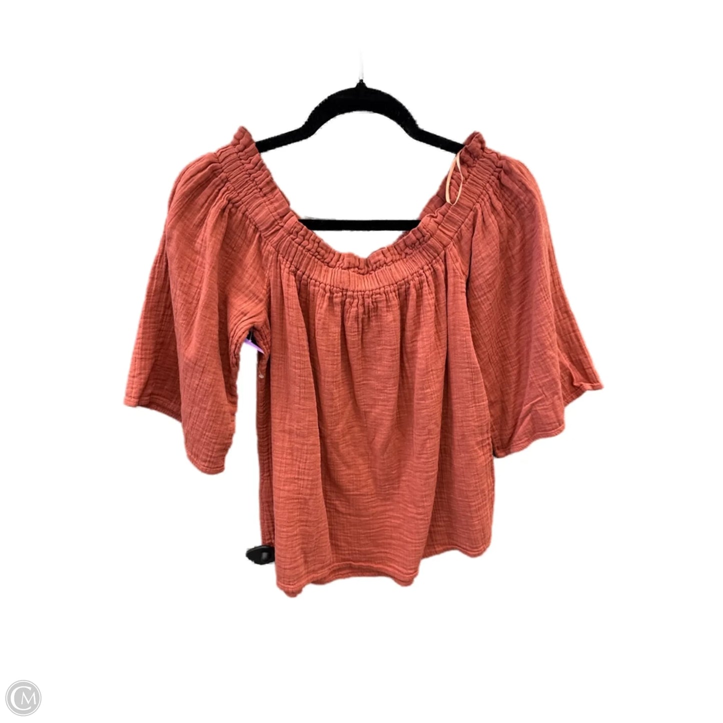 Top Short Sleeve By Maurices In Orange, Size: M