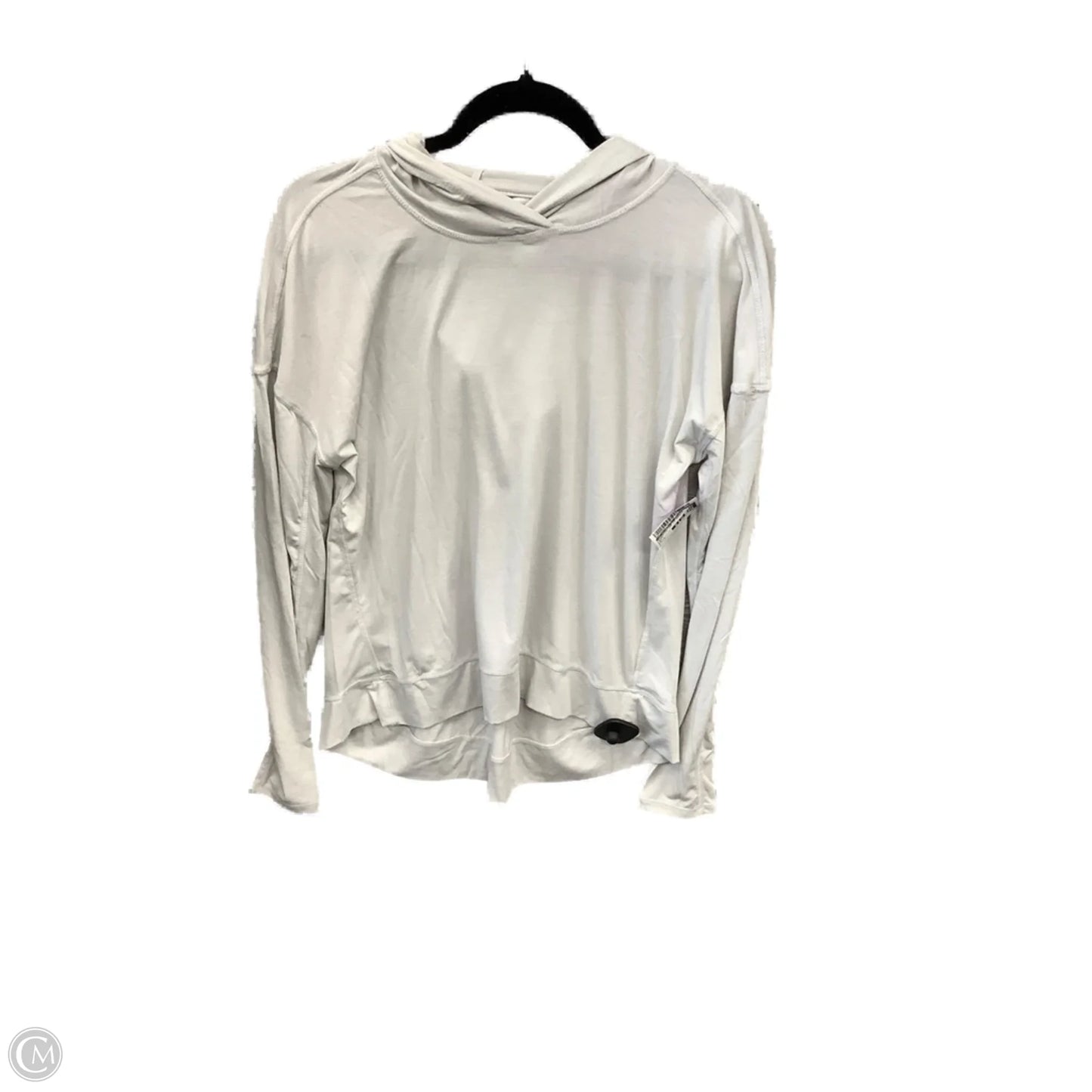 Athletic Top Long Sleeve Hoodie By 90 Degrees By Reflex In Grey, Size: S