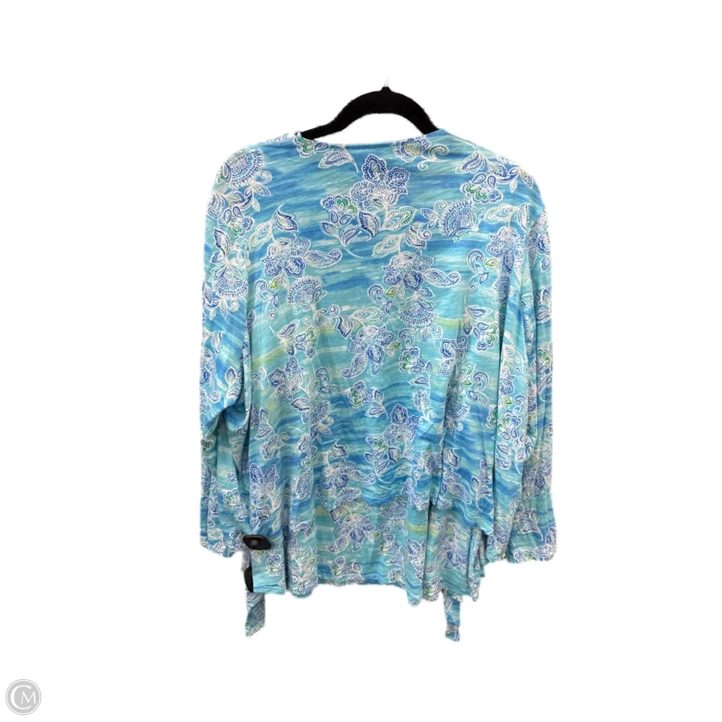 Top 2pc 3/4 Sleeve By Belle By Kim Gravel In Blue, Size: 2x