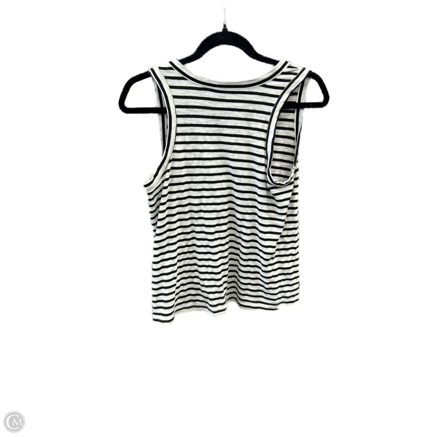 Top Sleeveless By Clothes Mentor In Black & White, Size: M