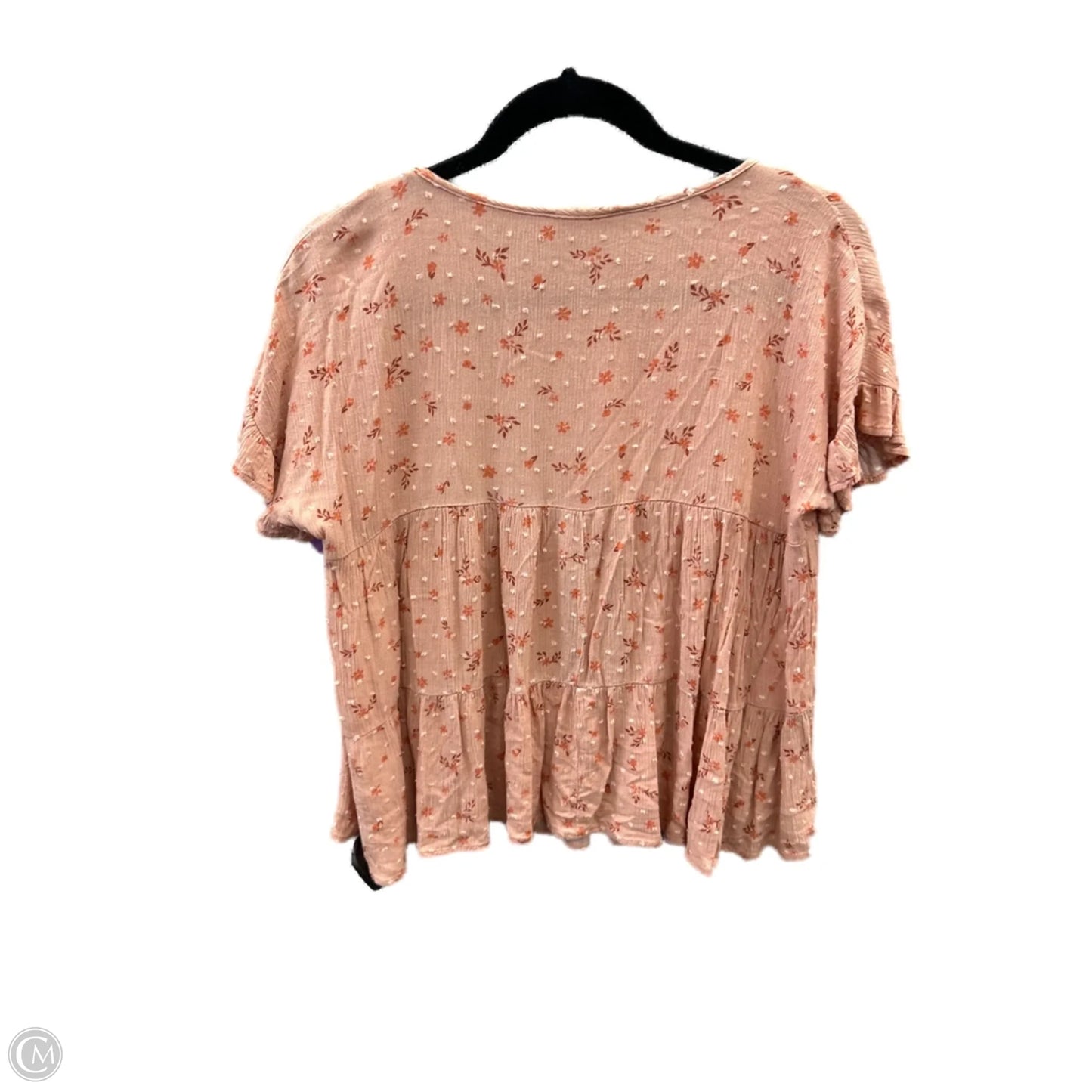 Top Short Sleeve By Clothes Mentor In Orange, Size: S