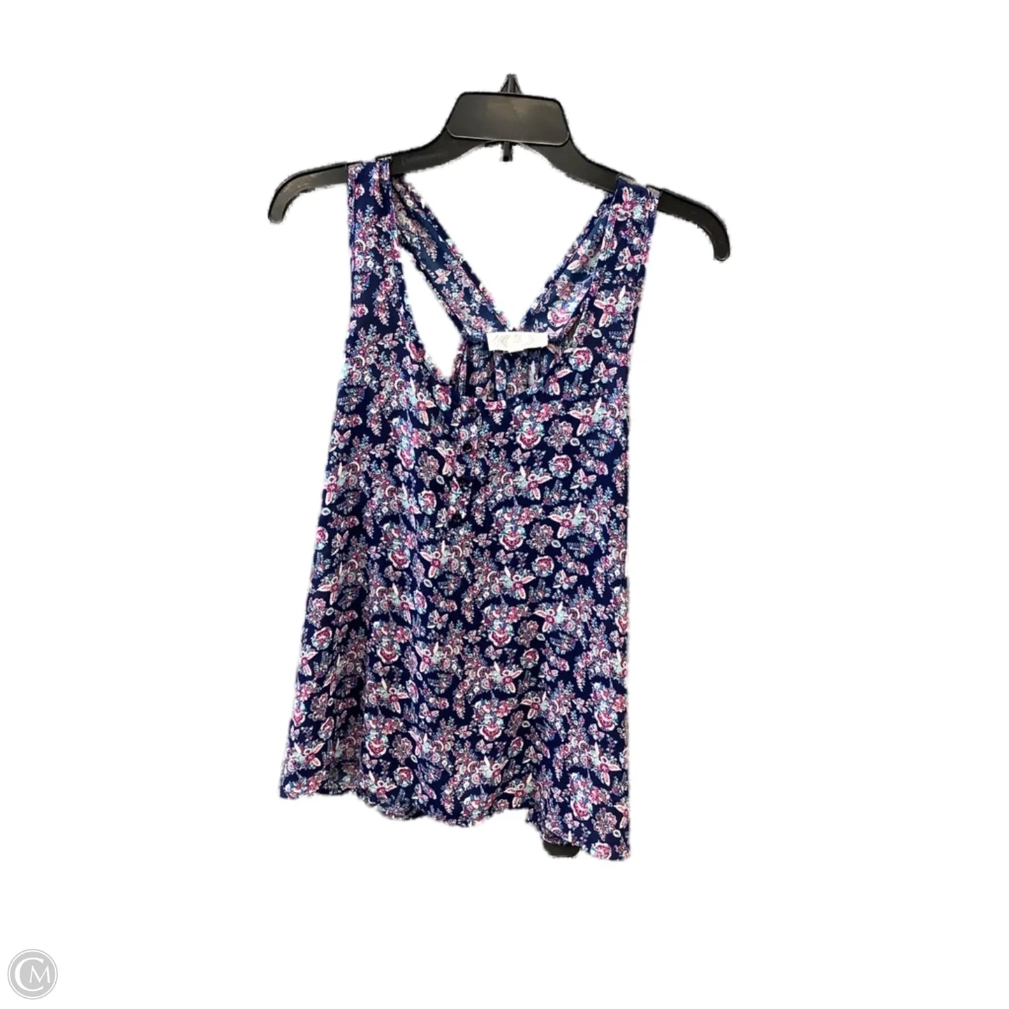 Top Sleeveless By Pink Rose In Blue, Size: Xl