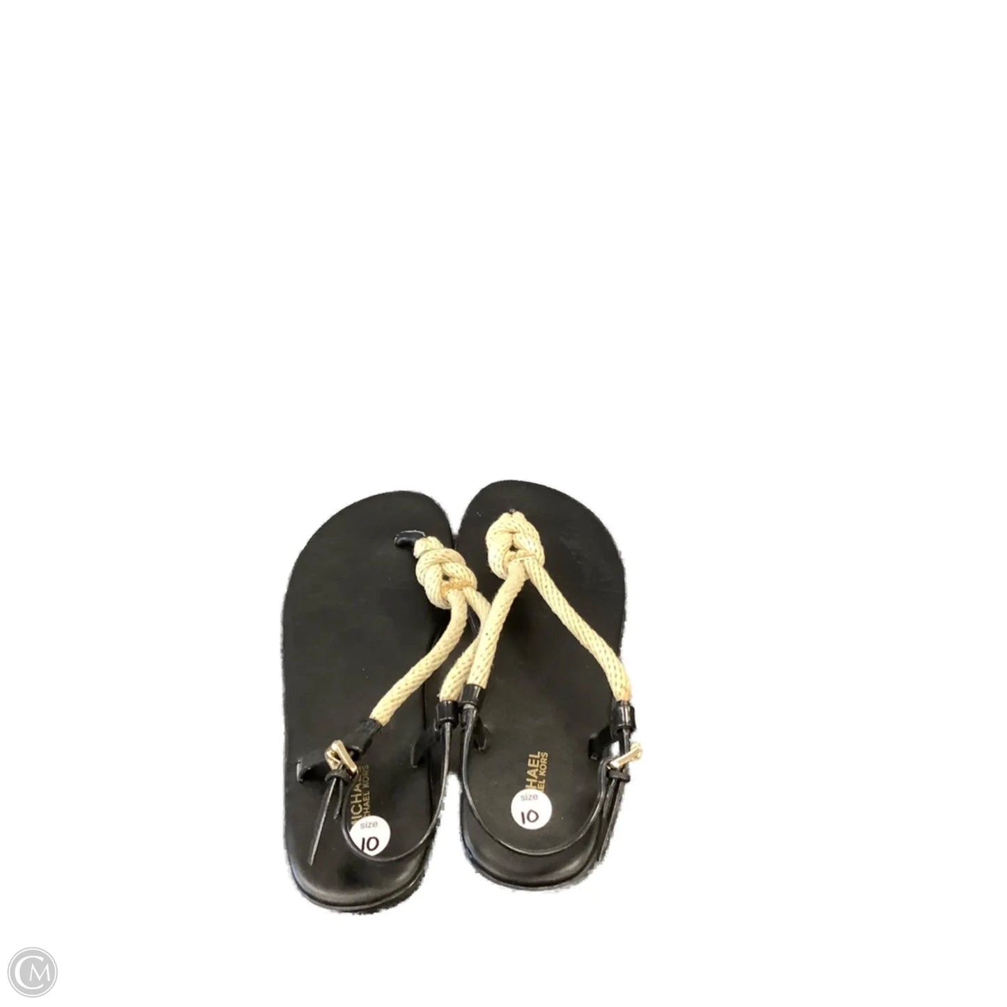 Sandals Flats By Michael By Michael Kors In Black, Size: 10
