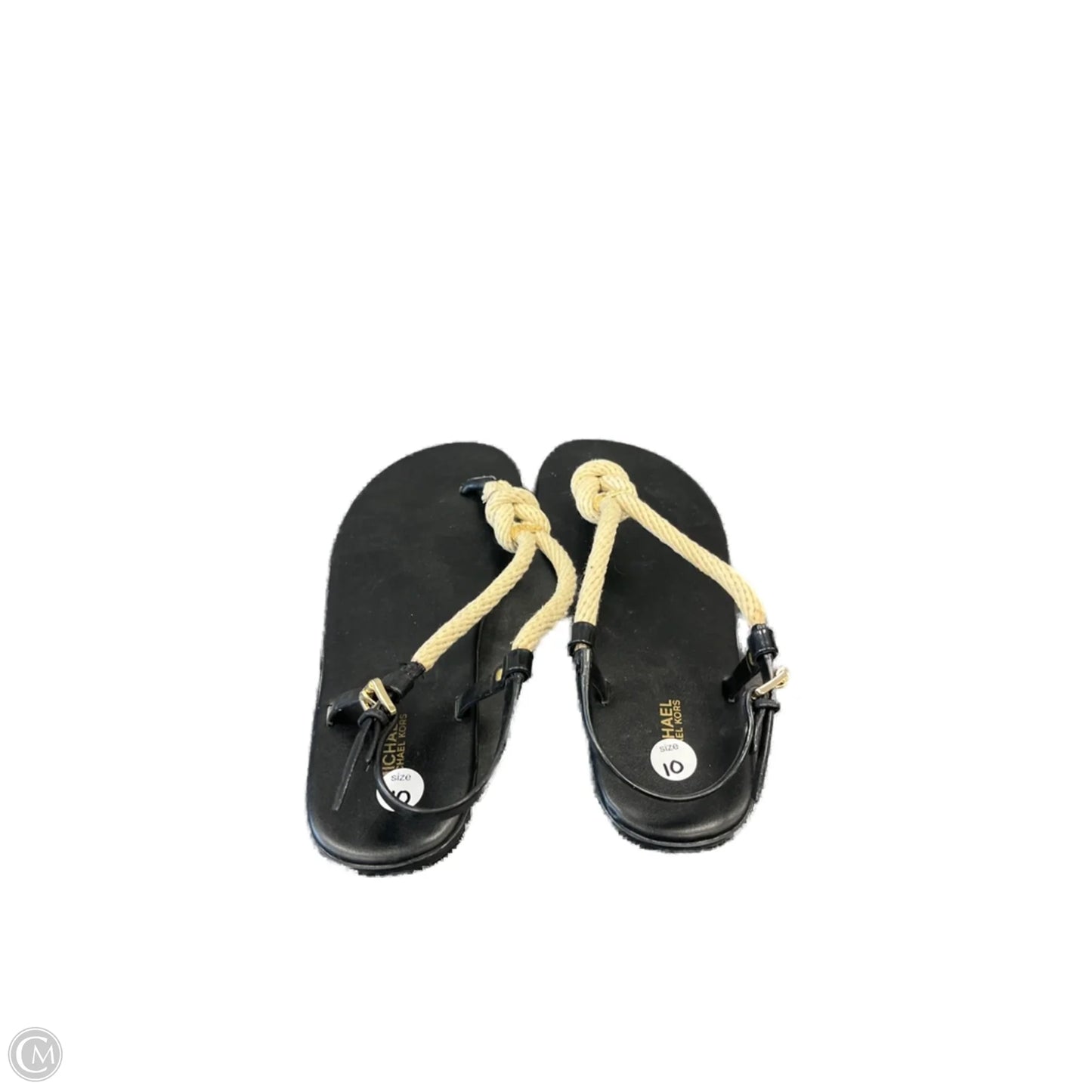 Sandals Flats By Michael By Michael Kors In Black, Size: 10