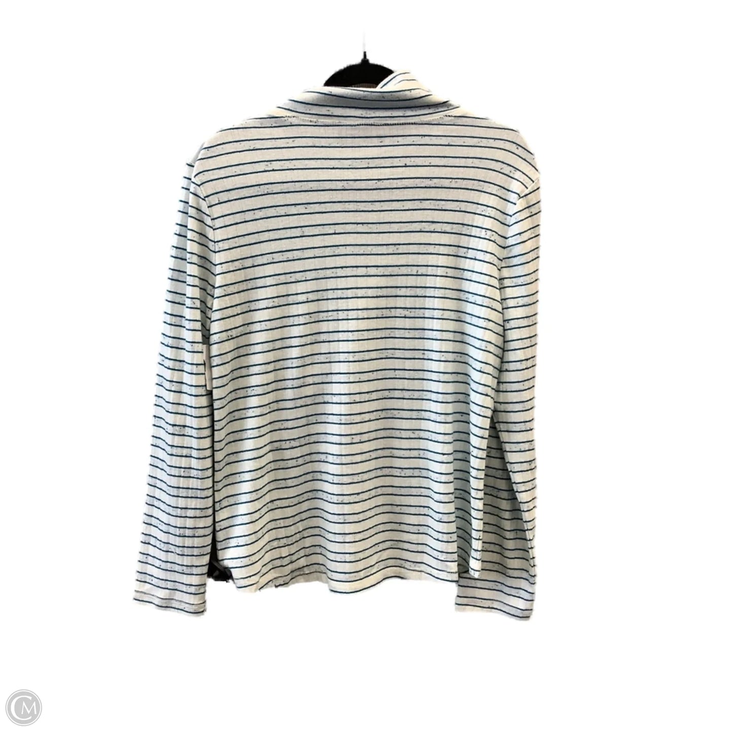 Top Long Sleeve By Talbots In White, Size: Xl