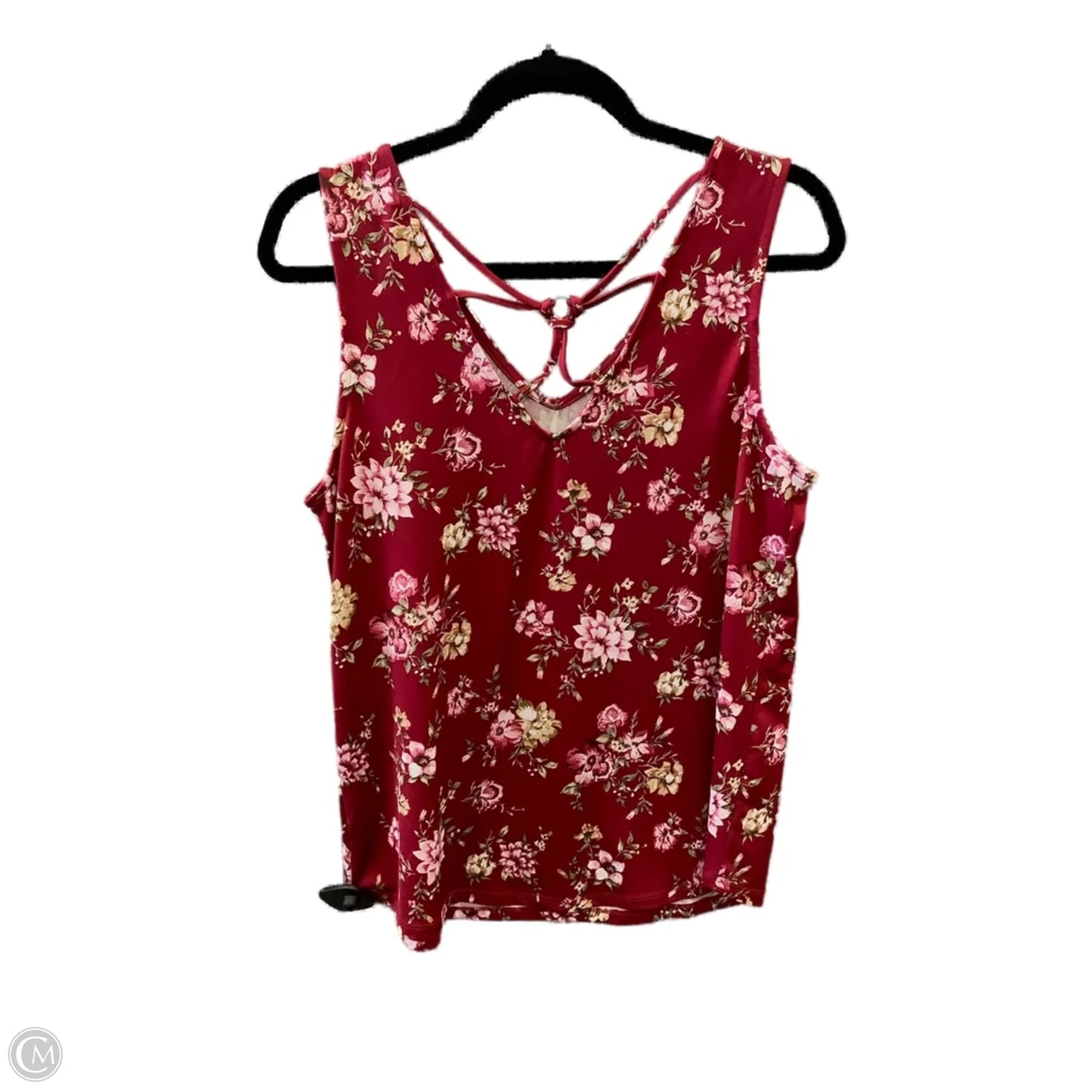 Top Sleeveless By Papermoon In Red, Size: M