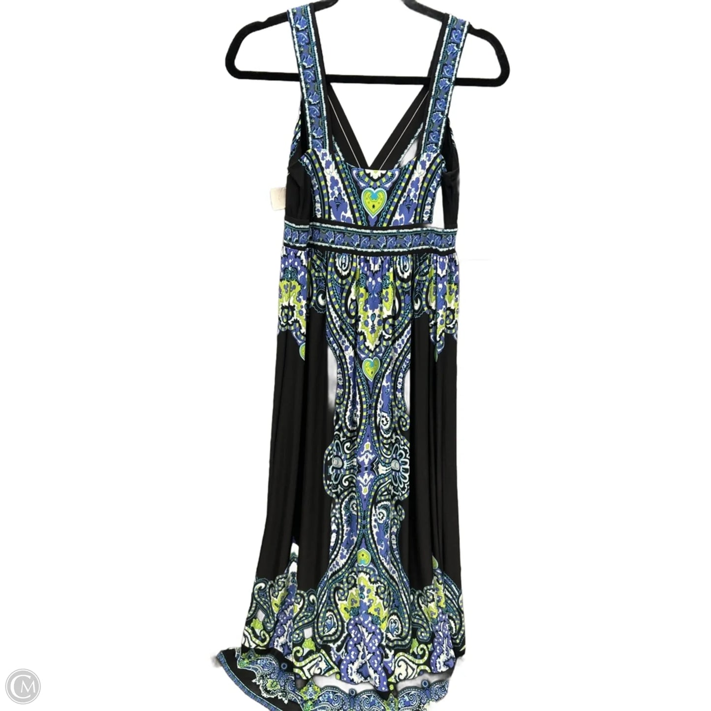 Dress Casual Maxi By Inc In Black & Blue, Size: S