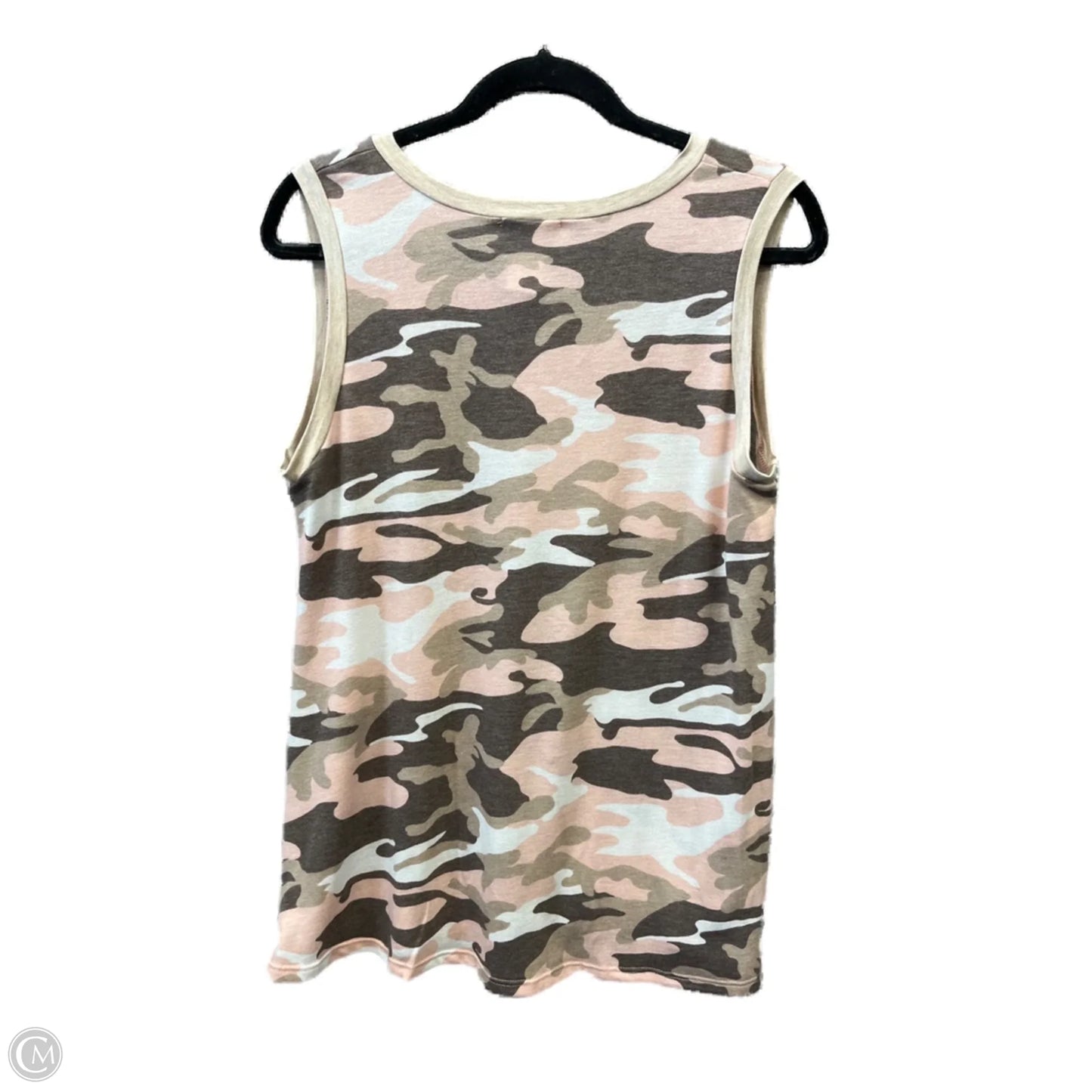 Top Sleeveless By Heimish Usa In Brown & Pink, Size: M