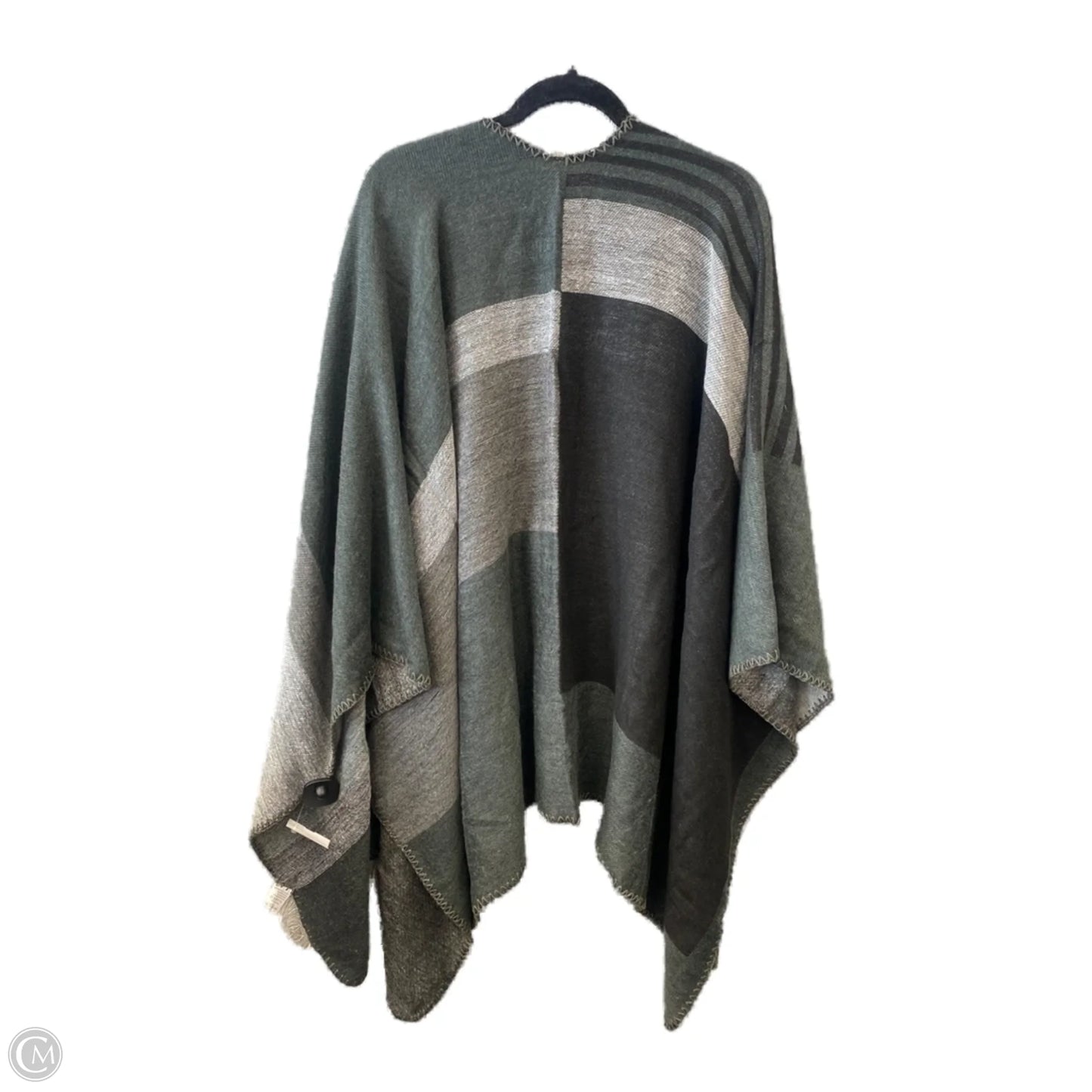 Shawl By Clothes Mentor In Grey, Size: Osfm