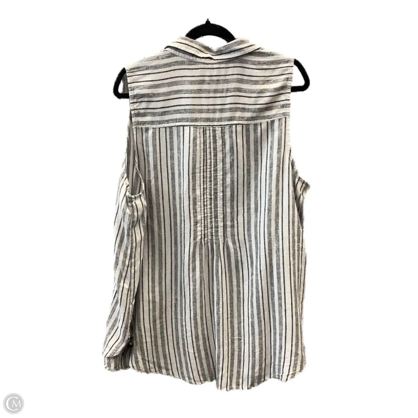 Top Sleeveless By Terra & Sky In Grey, Size: 1x