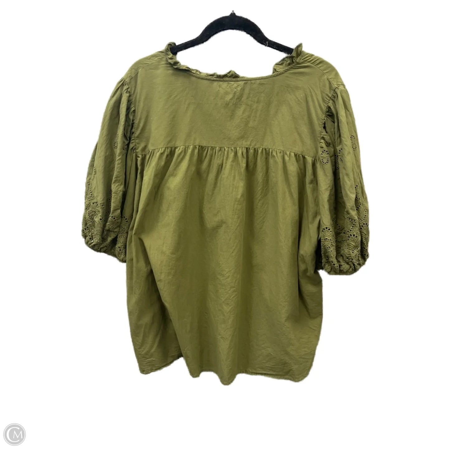 Top Short Sleeve By Maurices In Green, Size: 3x