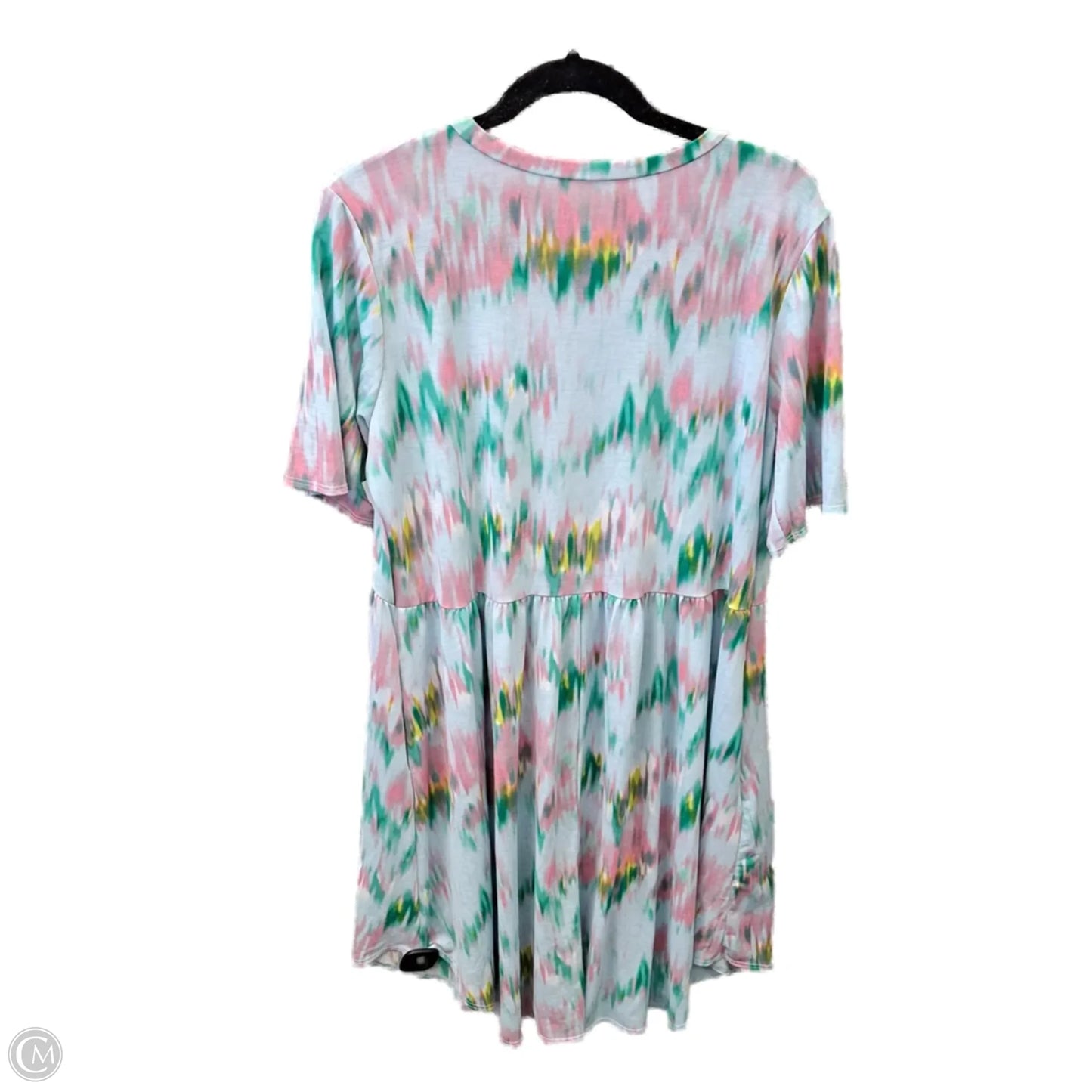 Dress Casual Short By Honeyme In Blue & Pink, Size: M