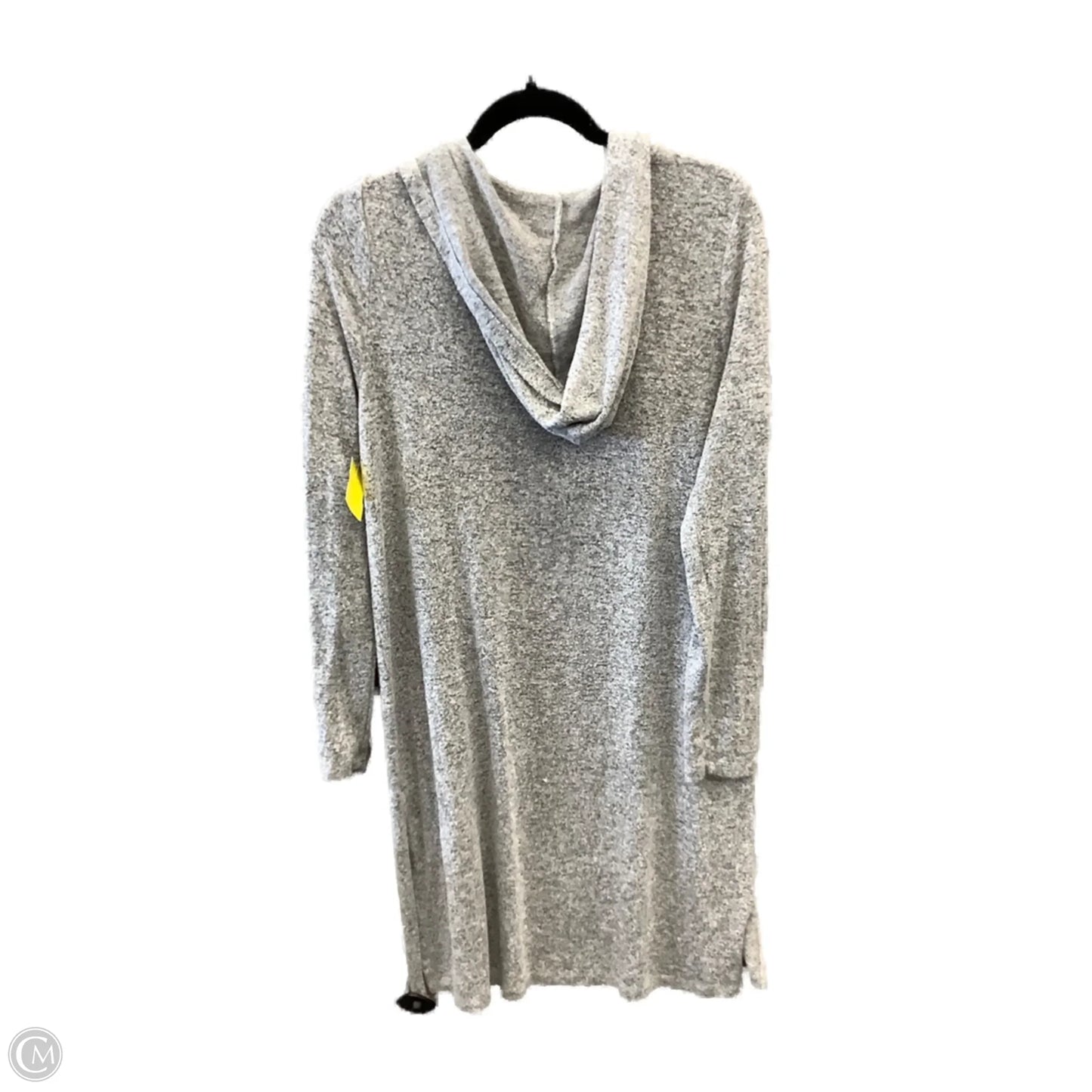 Sweater Cardigan By Pink Rose In Grey, Size: L