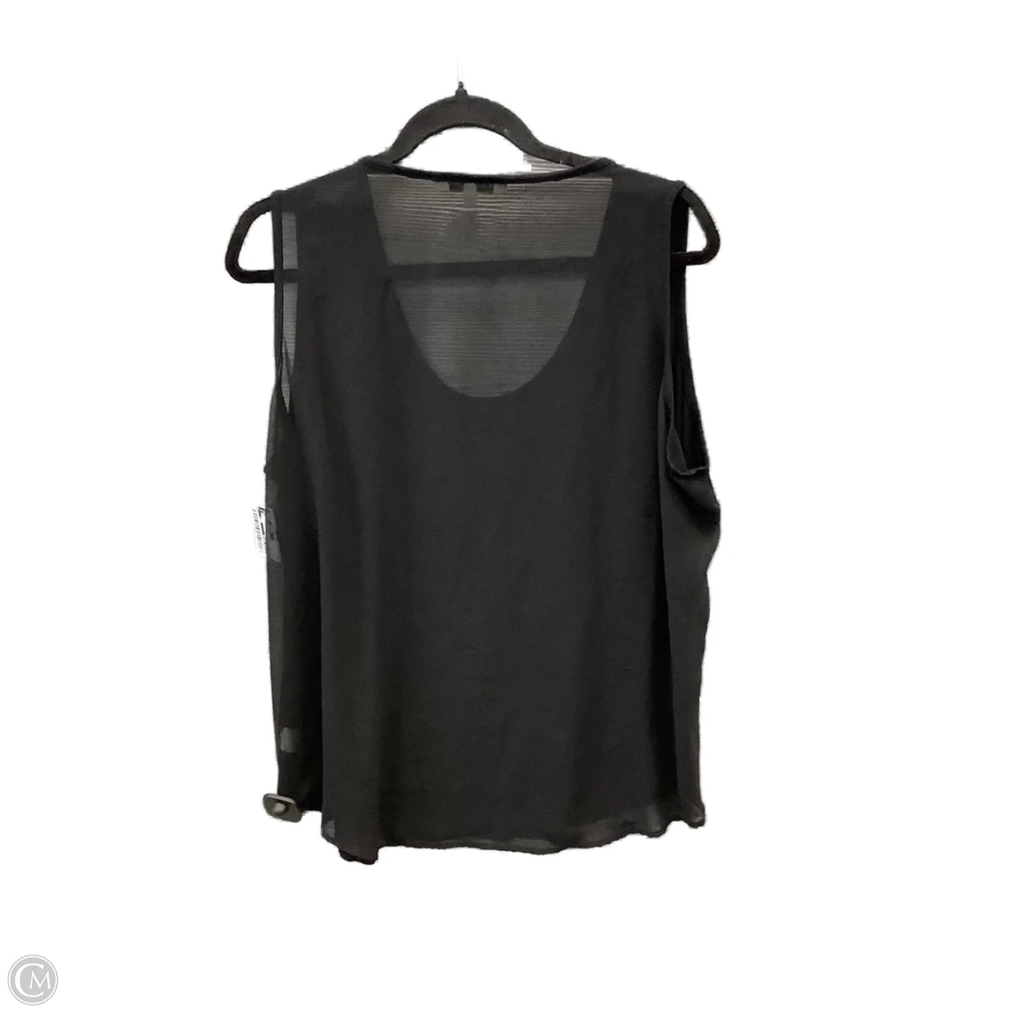 Top Sleeveless By Black Rainn In Black, Size: Xl