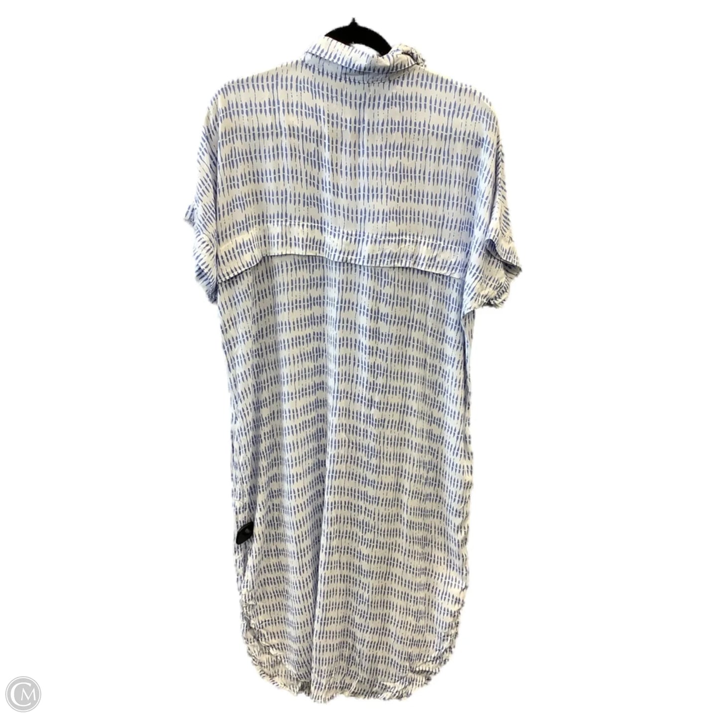 Dress Casual Midi By Clothes Mentor In Blue & White, Size: M
