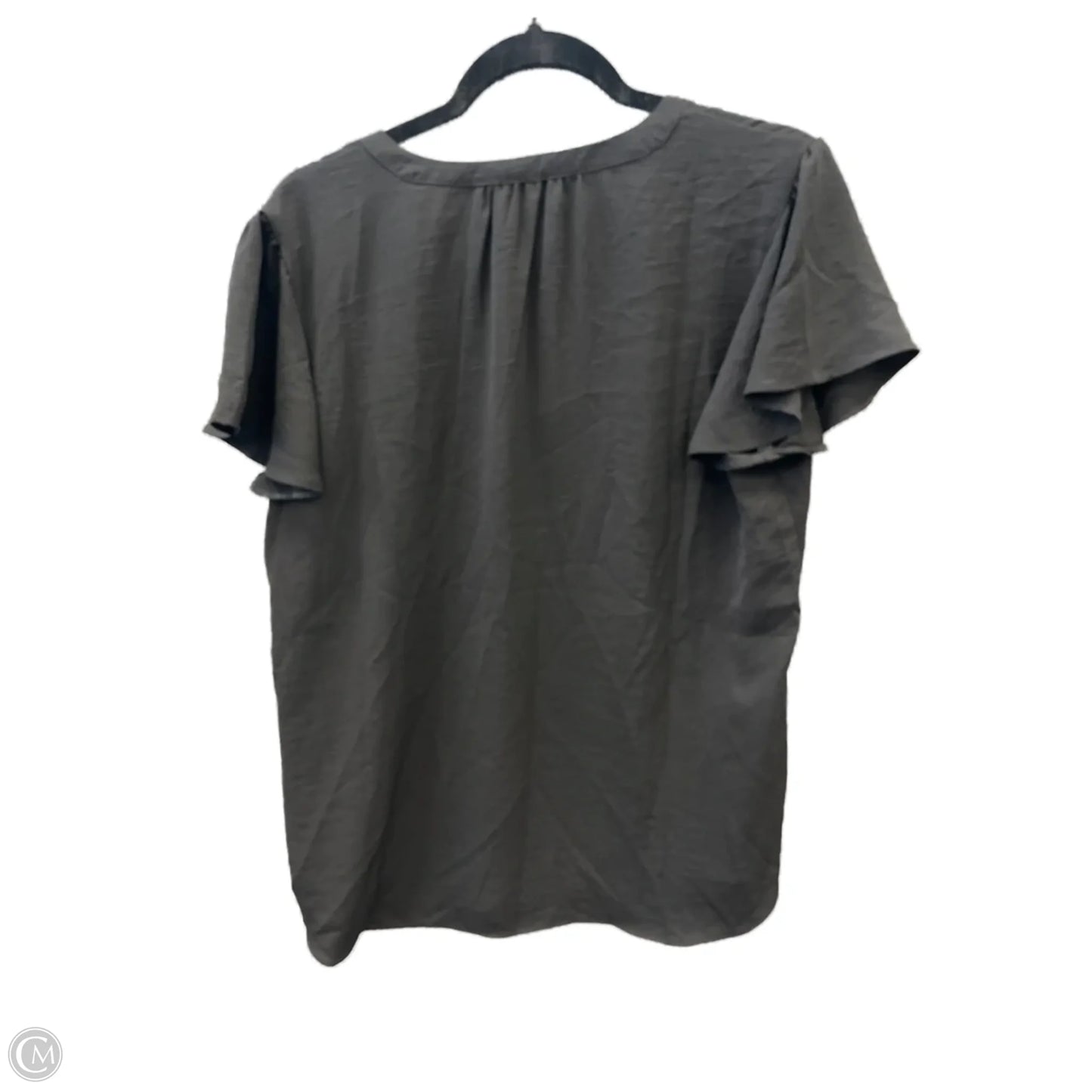 Blouse Short Sleeve By Maurices In Black, Size: L