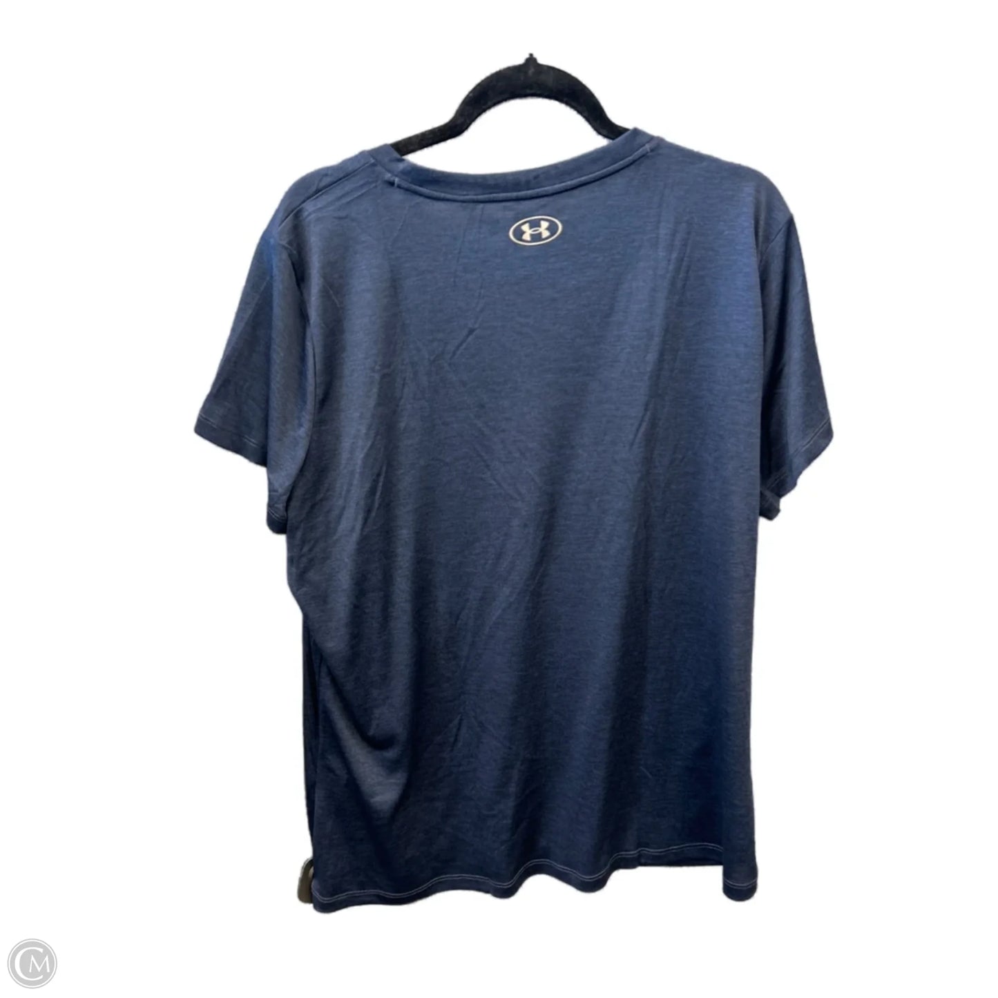 Athletic Top Short Sleeve By Under Armour In Navy, Size: Xxl