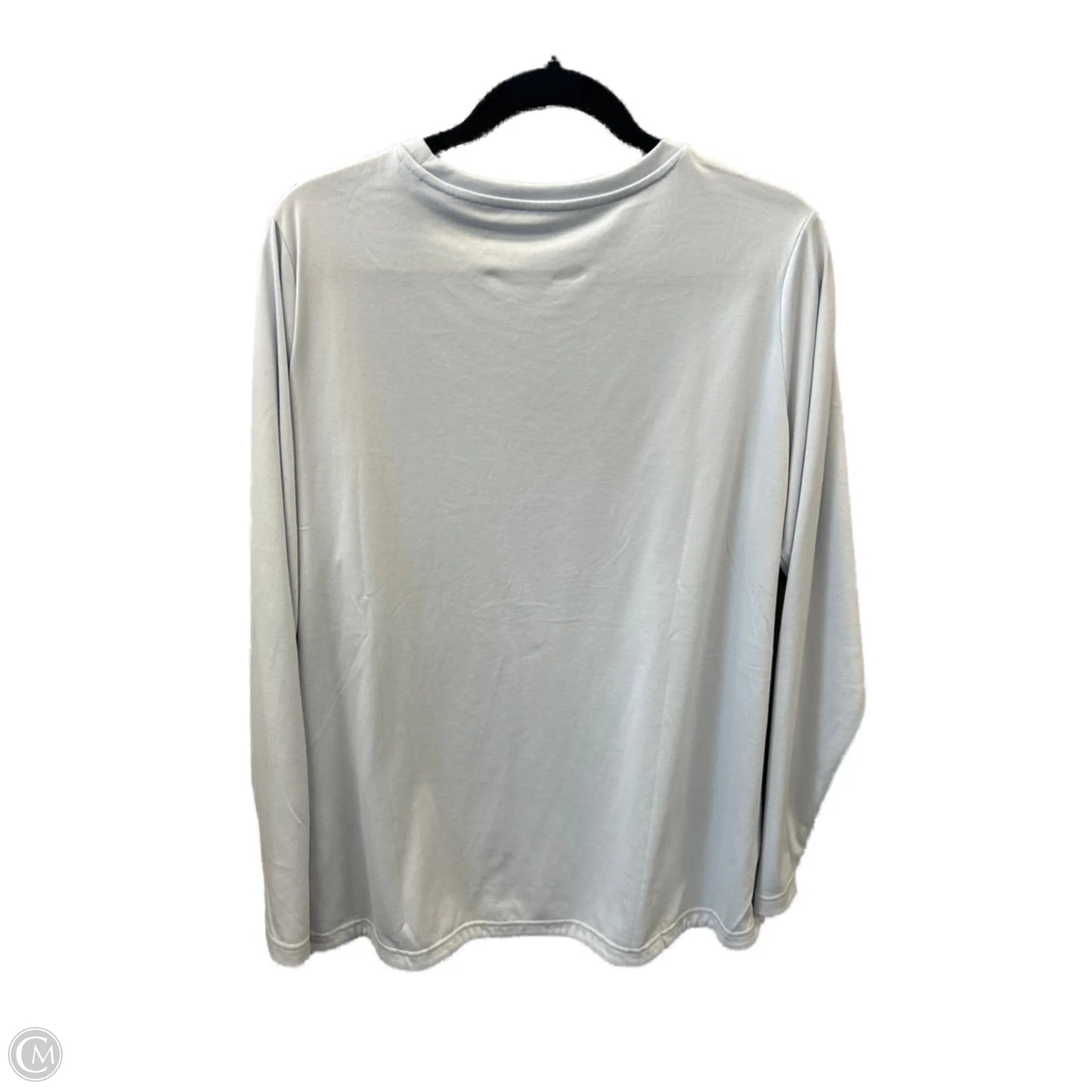 Athletic Top Long Sleeve Crewneck By Adidas In Blue, Size: 2x