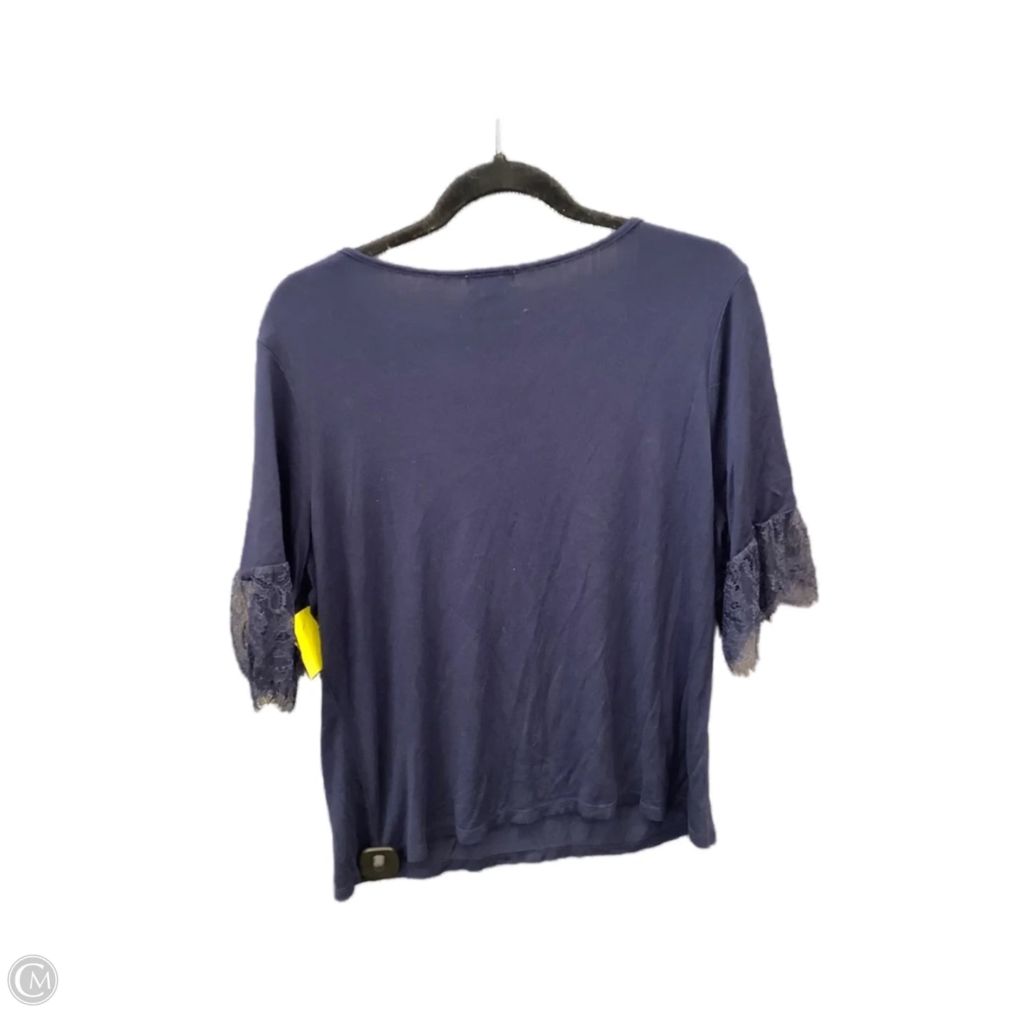 Top Short Sleeve By Falls Creek In Navy, Size: L