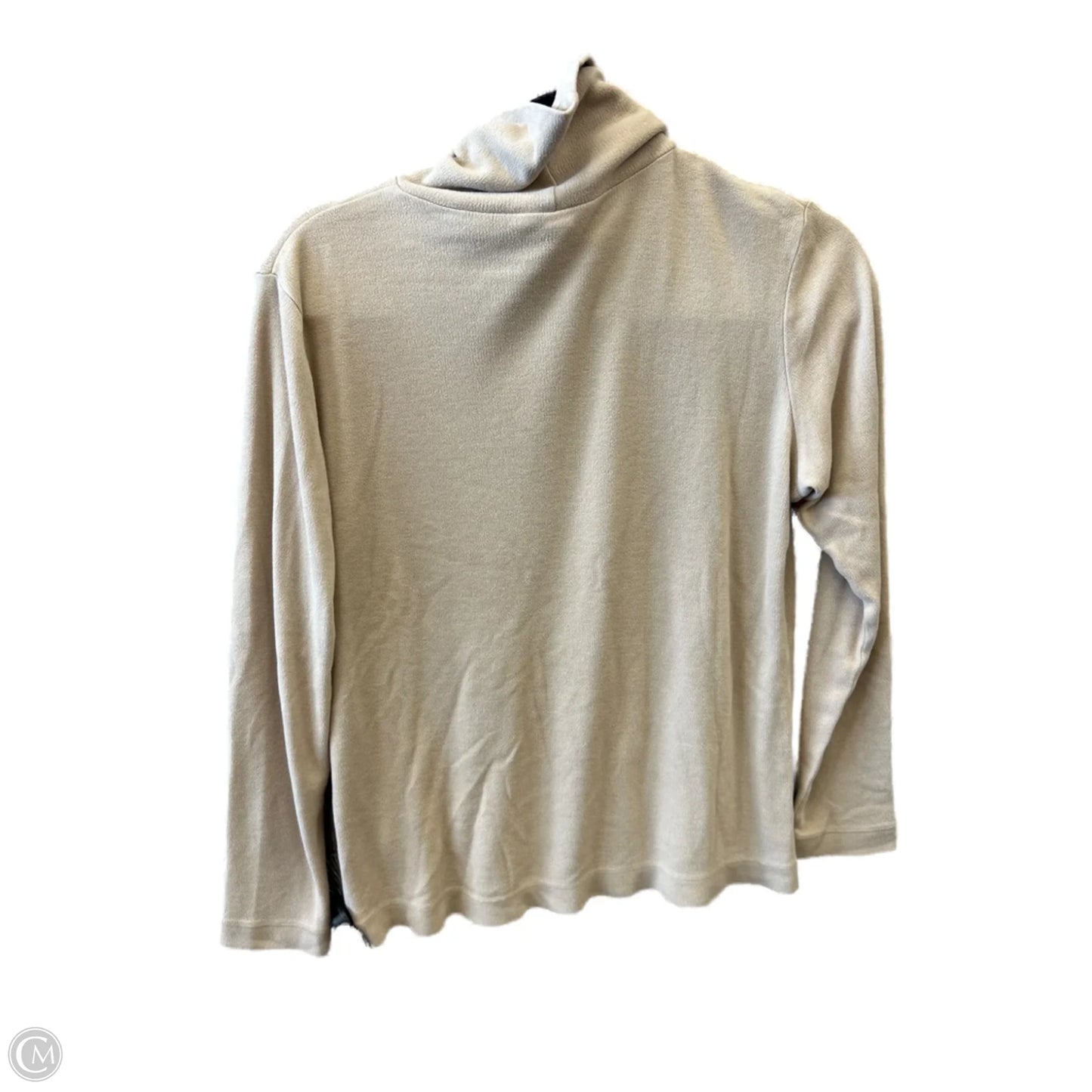 Top Long Sleeve By Uniqlo In Beige, Size: L