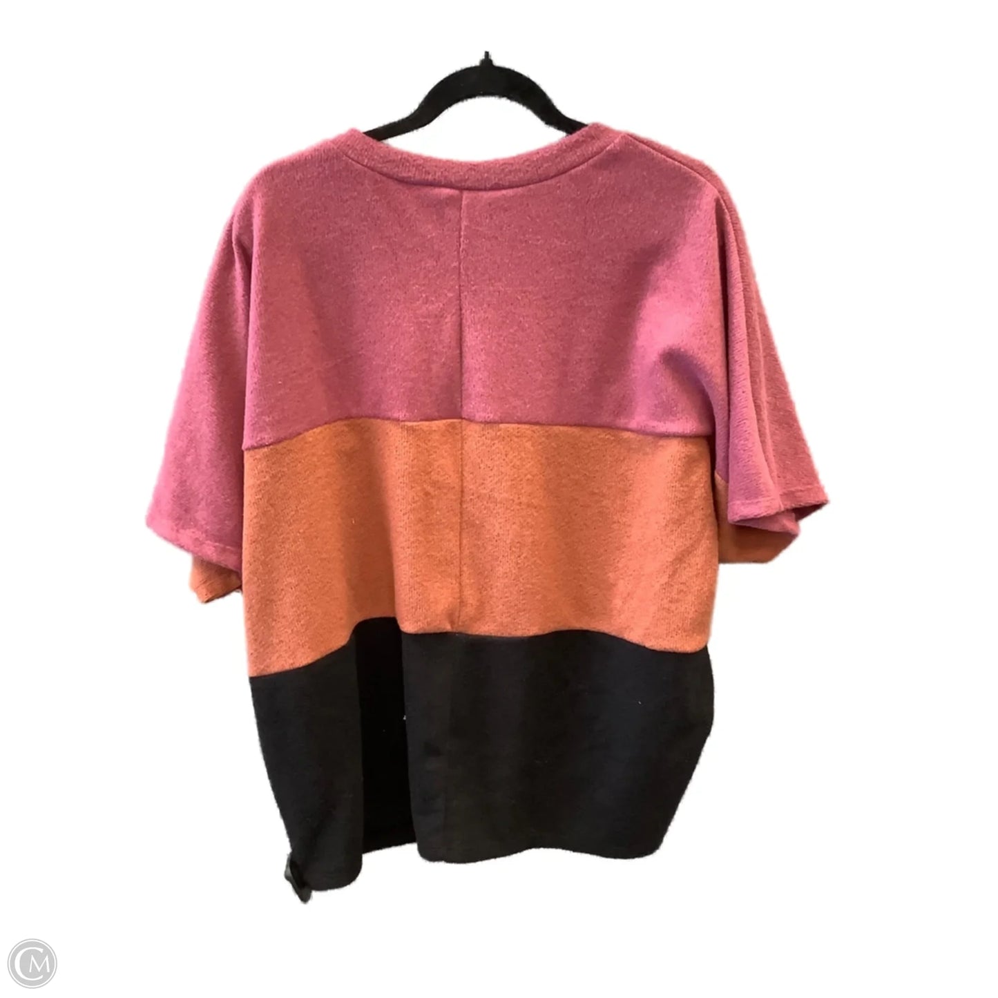 Top Short Sleeve By Like Love In Maroon, Size: M