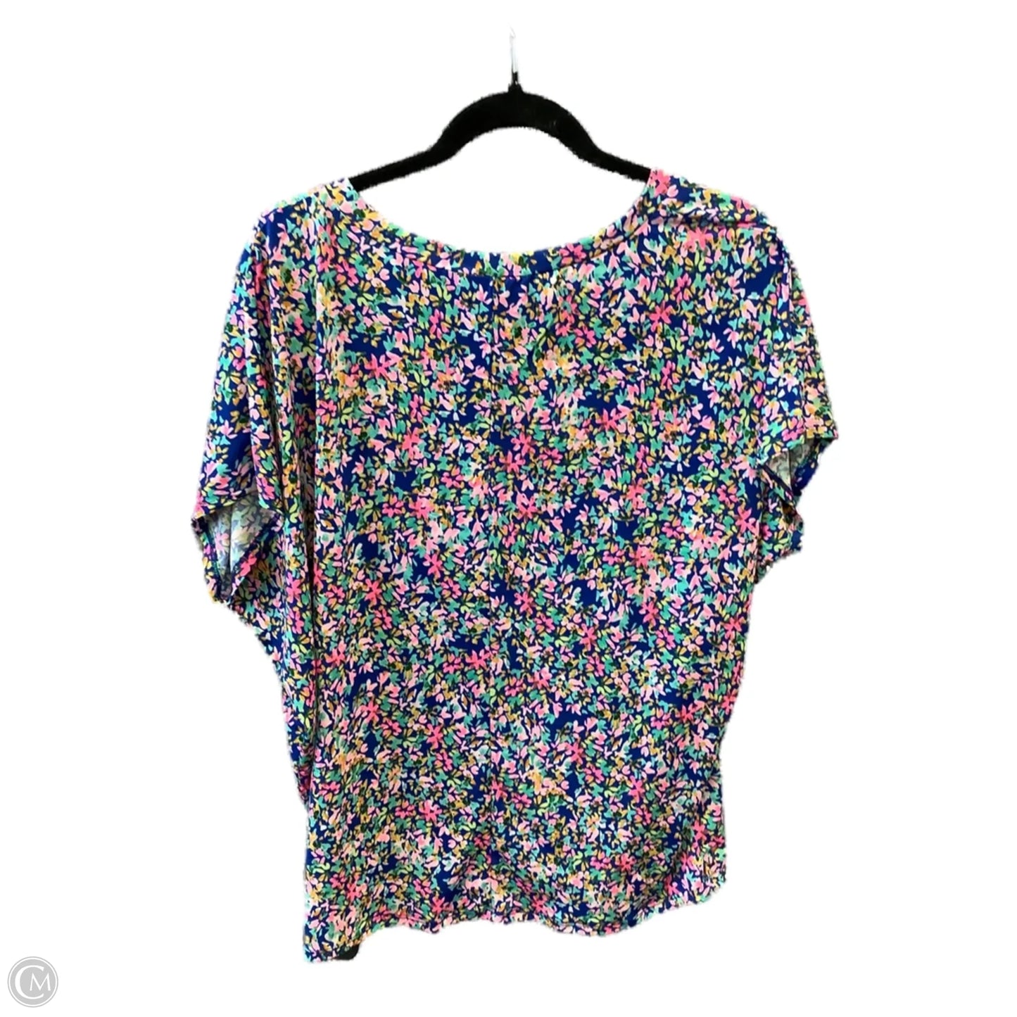 Blouse Short Sleeve By Dear Scarlett In Blue, Size: M