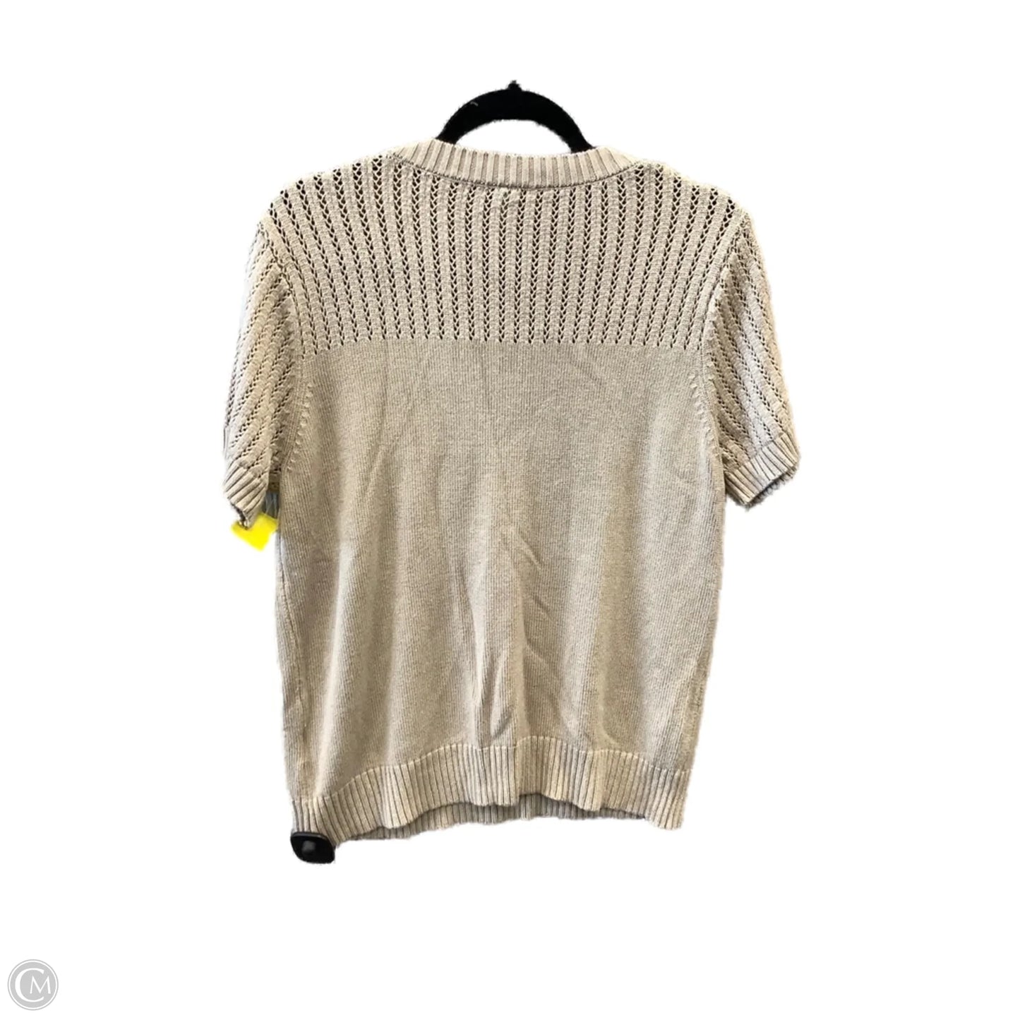 Sweater Short Sleeve By Dokotoo In Beige, Size: L