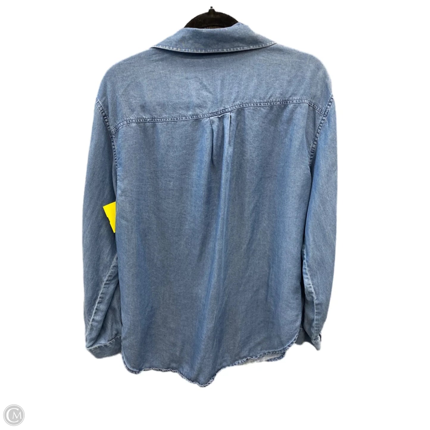 Top Long Sleeve By Clothes Mentor In Blue Denim, Size: M