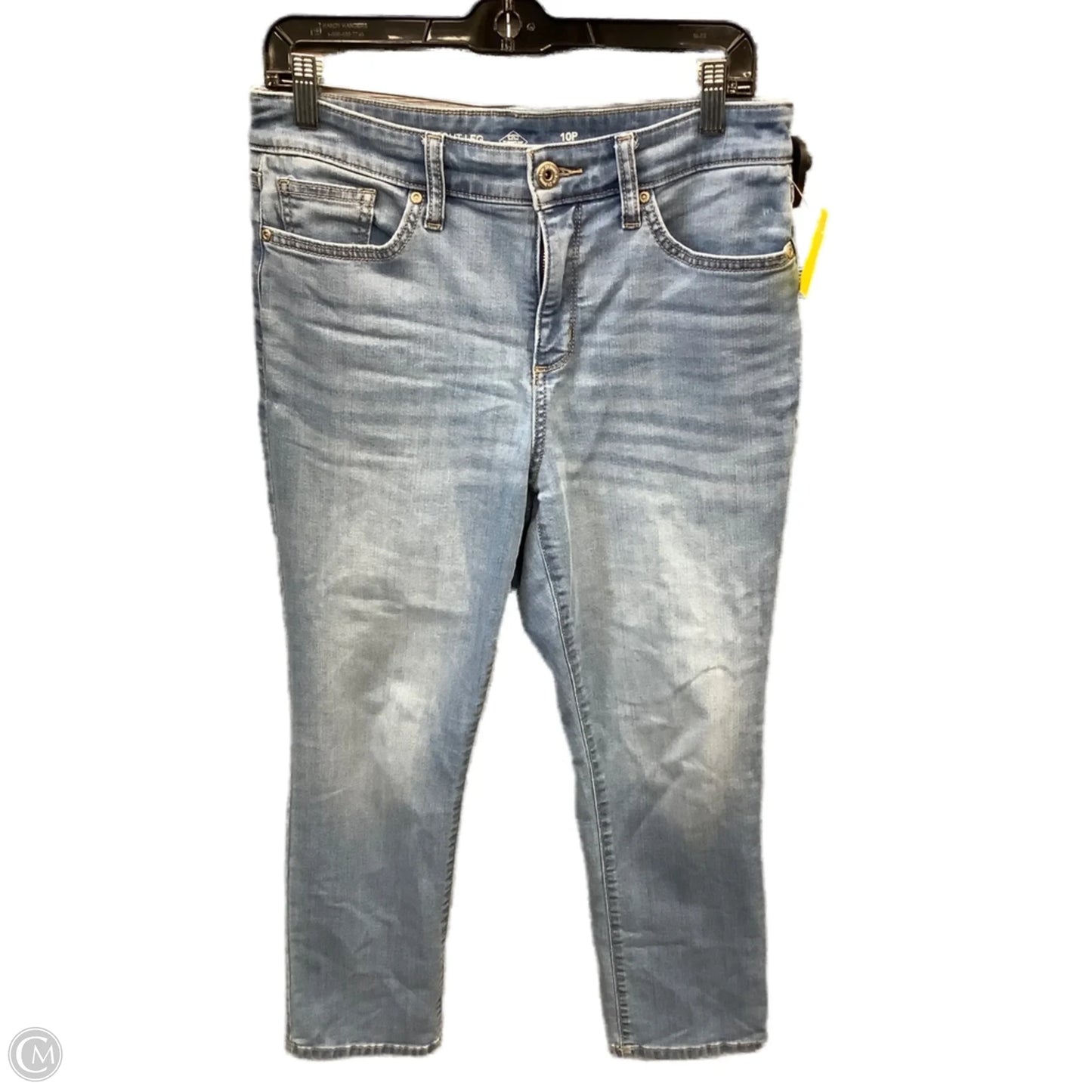 Jeans Straight By St Johns Bay In Blue Denim, Size: 10p