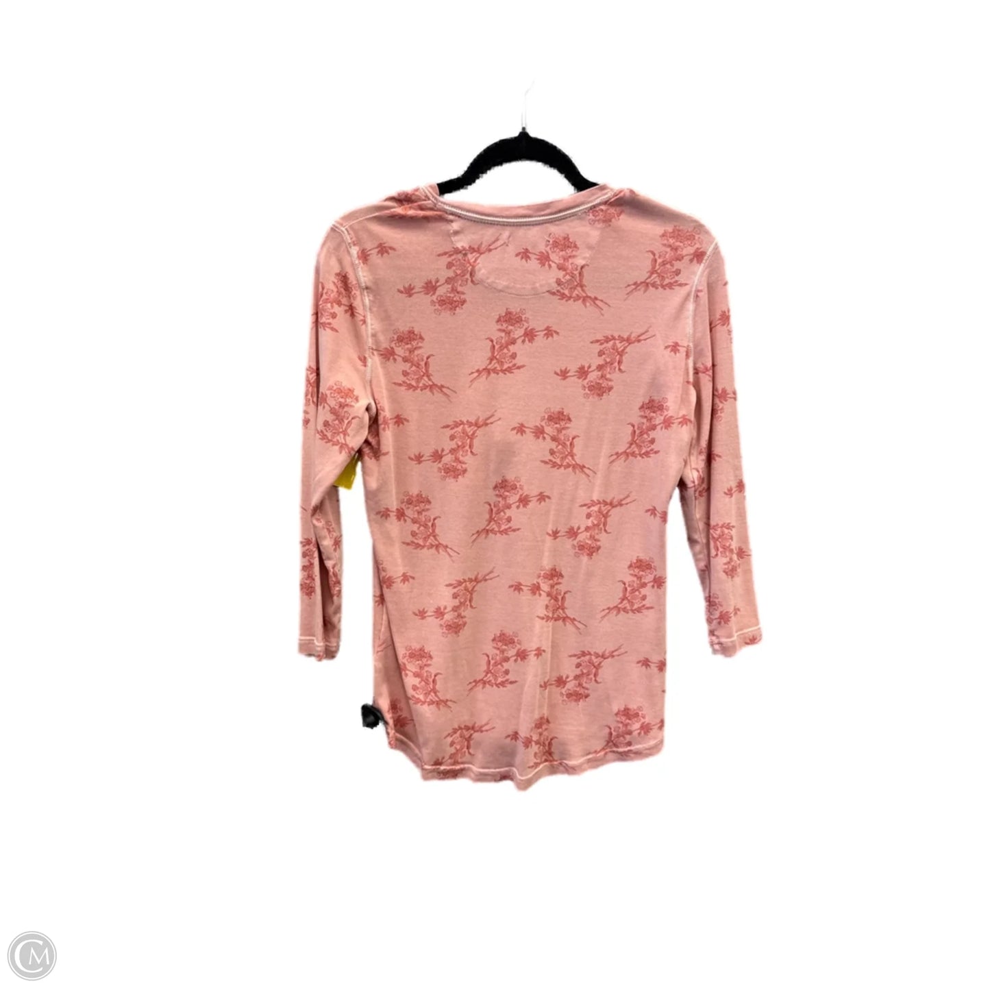 Top 3/4 Sleeve By Chaps In Orange, Size: M