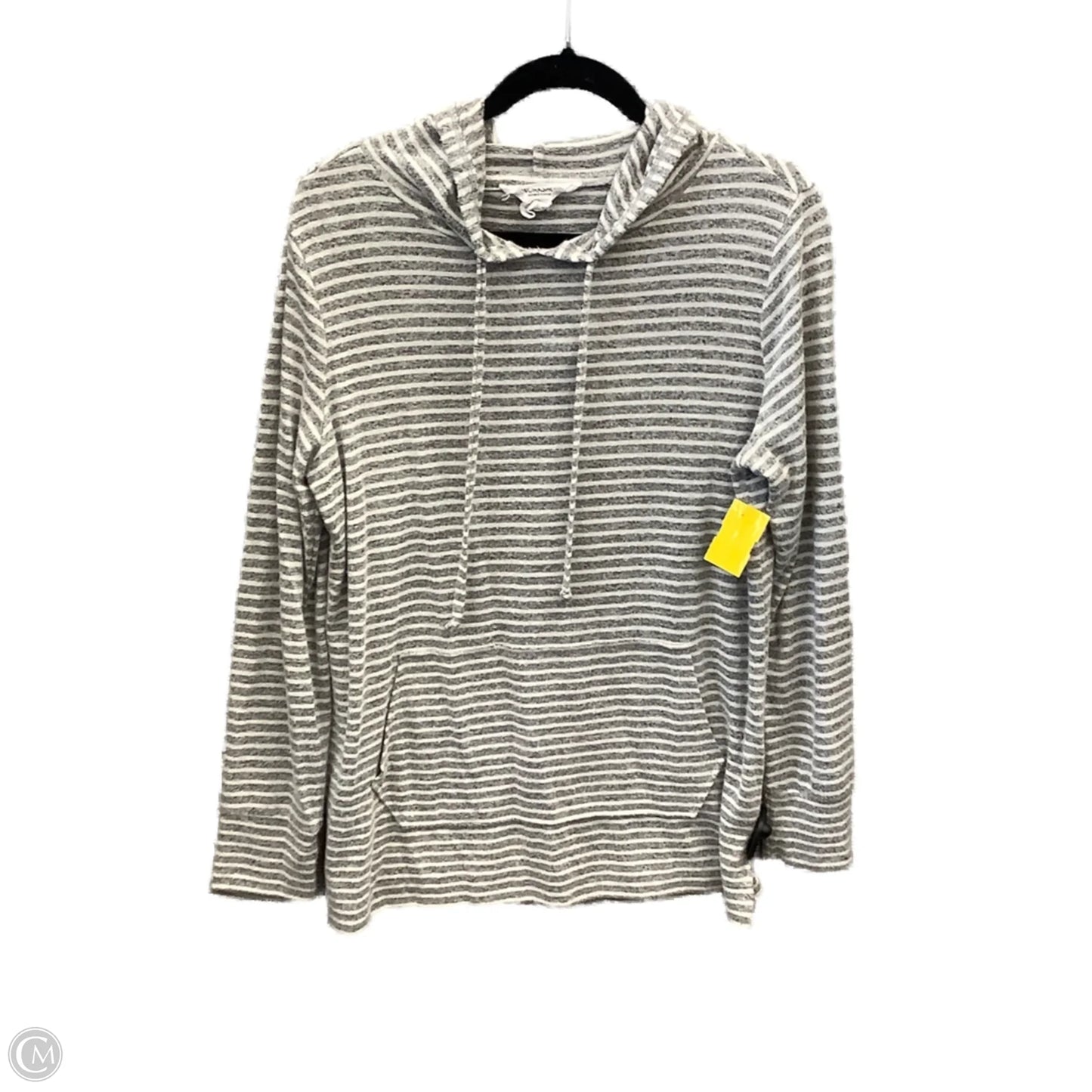 Top Long Sleeve By Workshop In Grey, Size: M