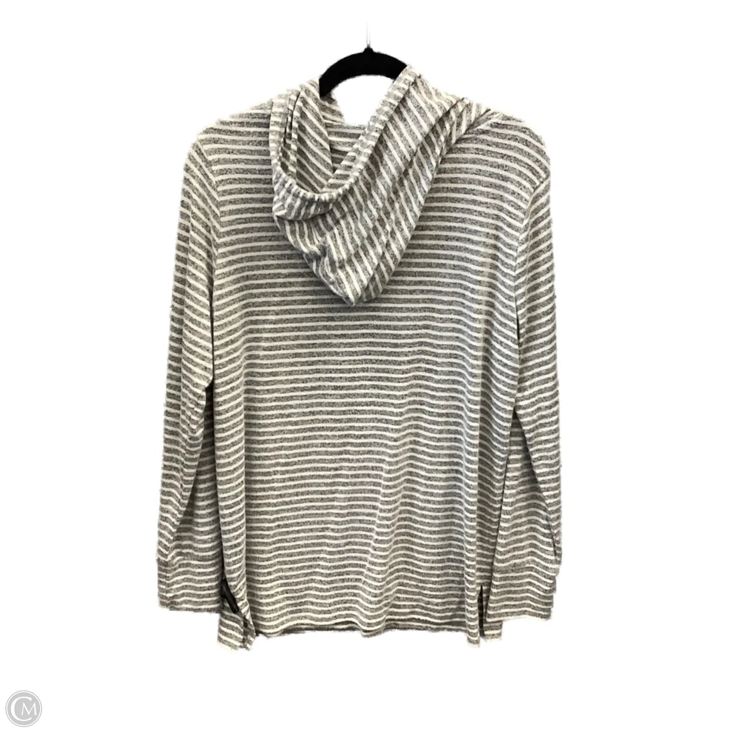 Top Long Sleeve By Workshop In Grey, Size: M