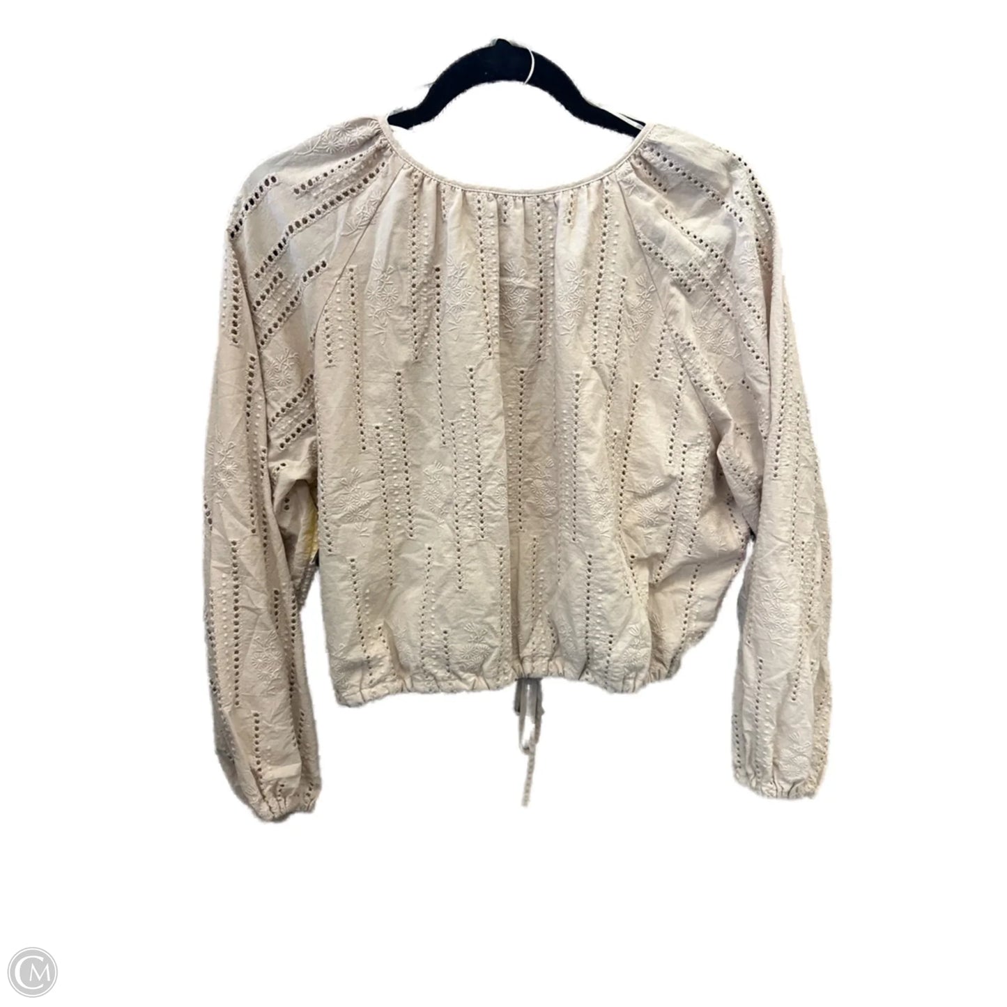 Top Long Sleeve By Ophelia Roe In Tan, Size: Xl